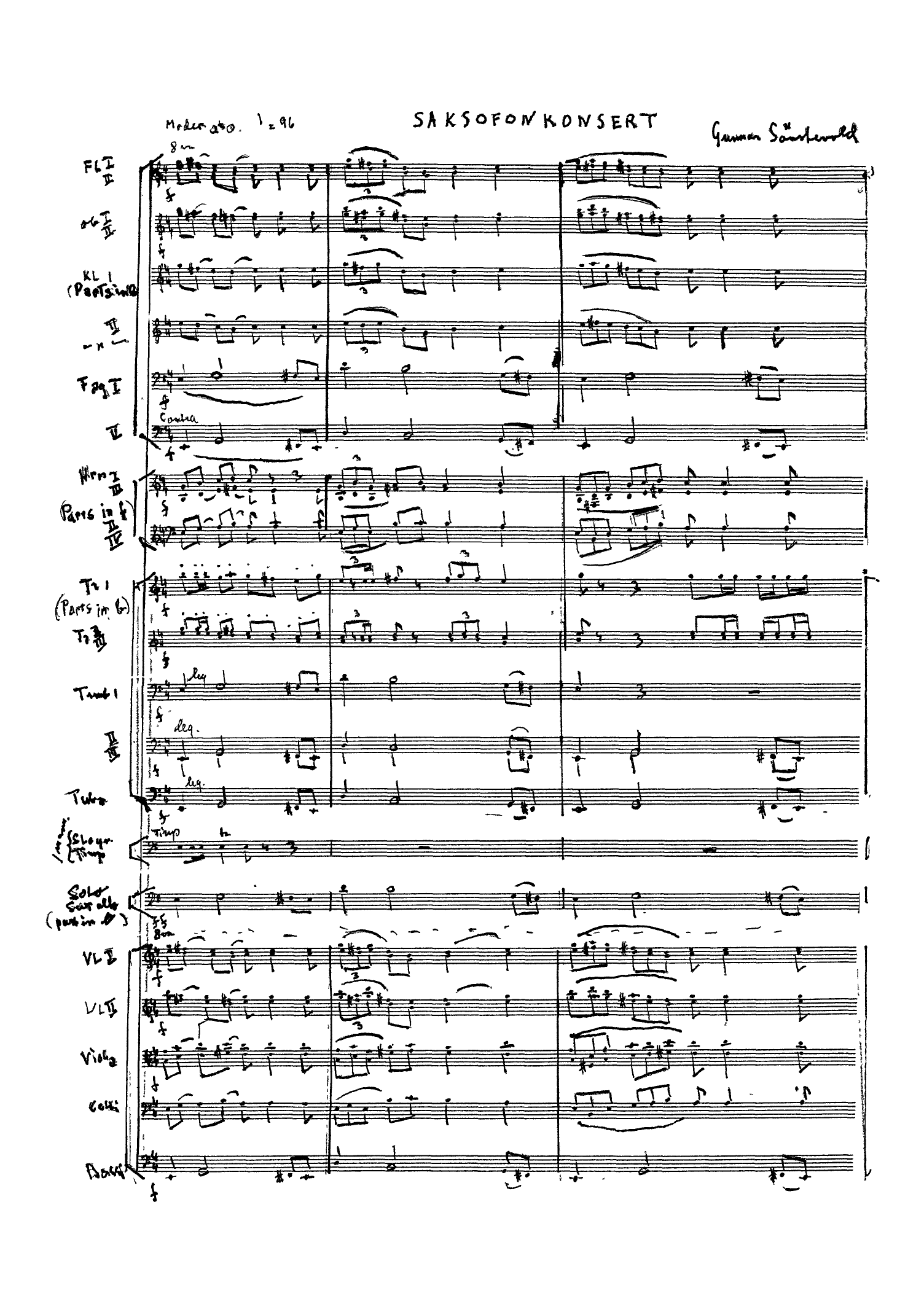 Concerto for Saxophone and Orchestra