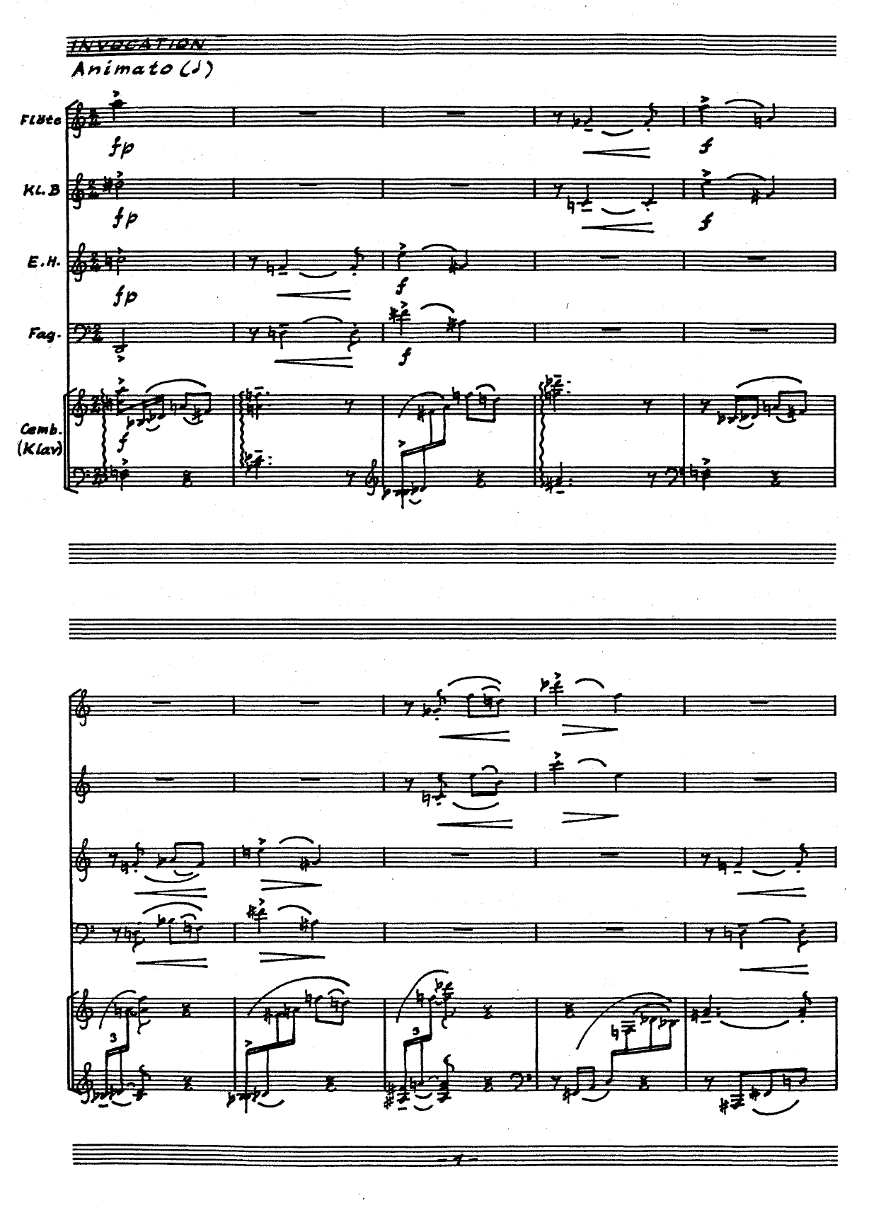 Kleine geistliche Kammermusik für Holzbläserquartett und Cembalo - Image 3