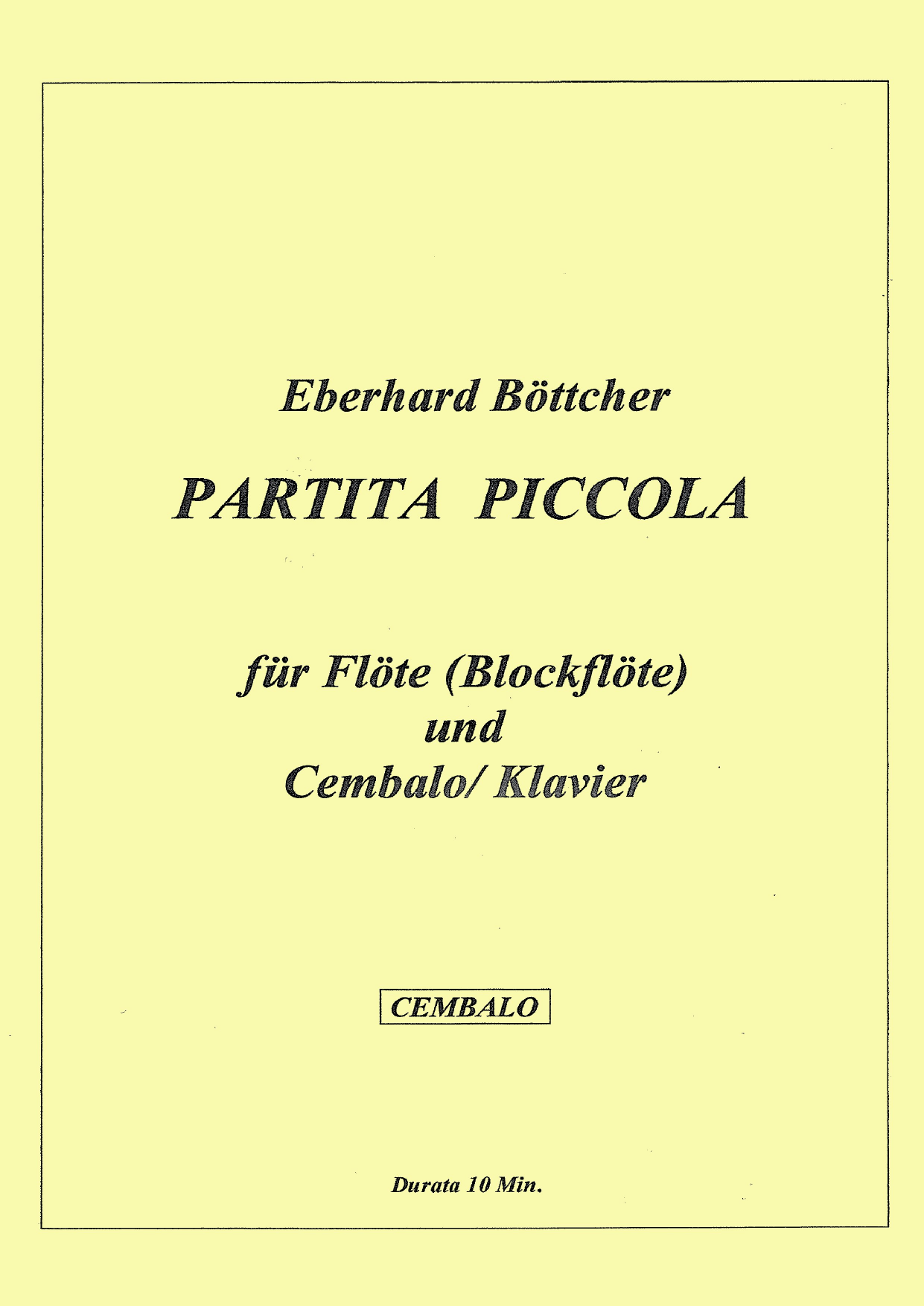 Partita piccola für Altblockflöte und Cembalo - Image 3