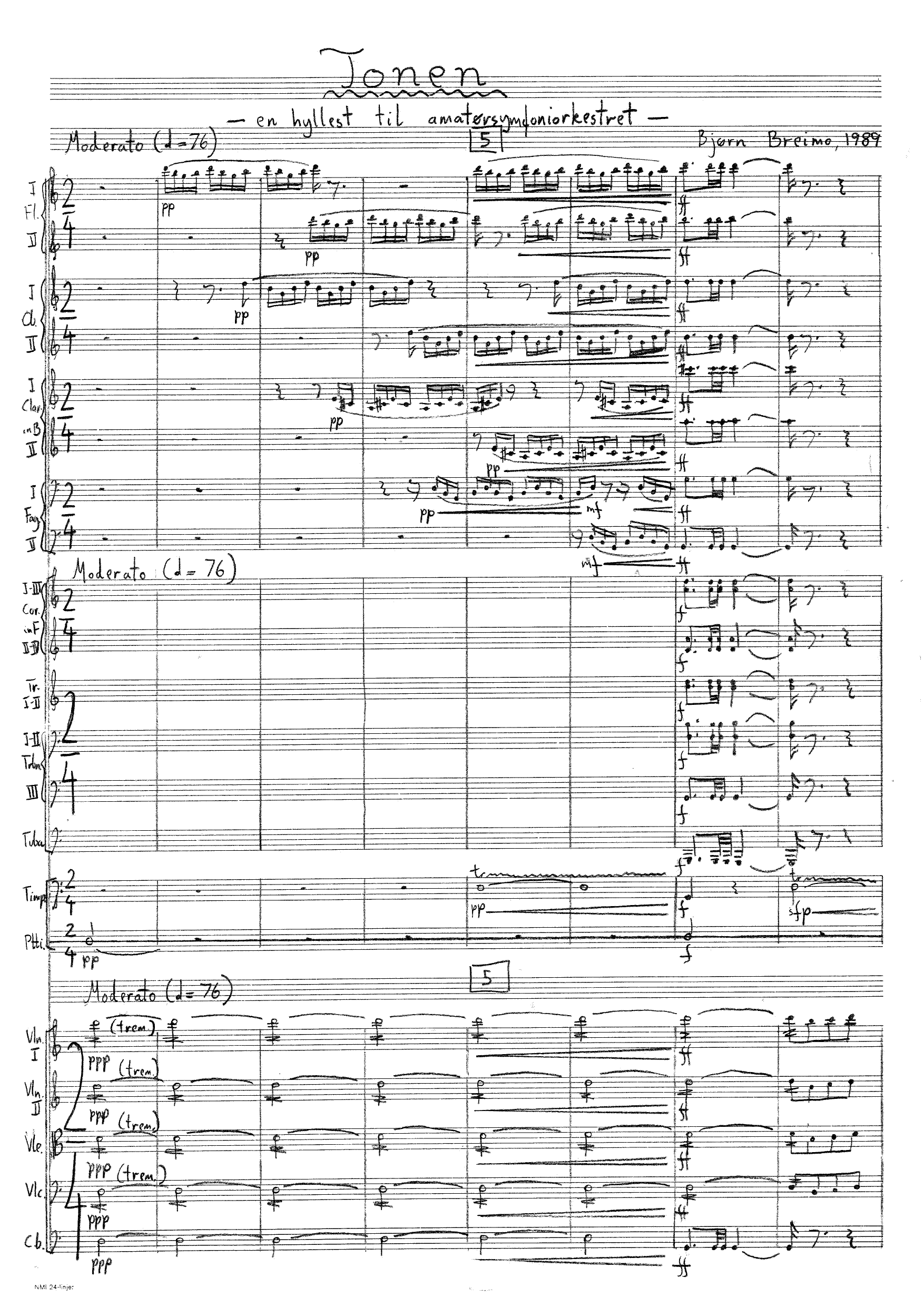 Tonen - En hyllest til amatørsymfoniorkestret for resitasjon og orkester - Image 3