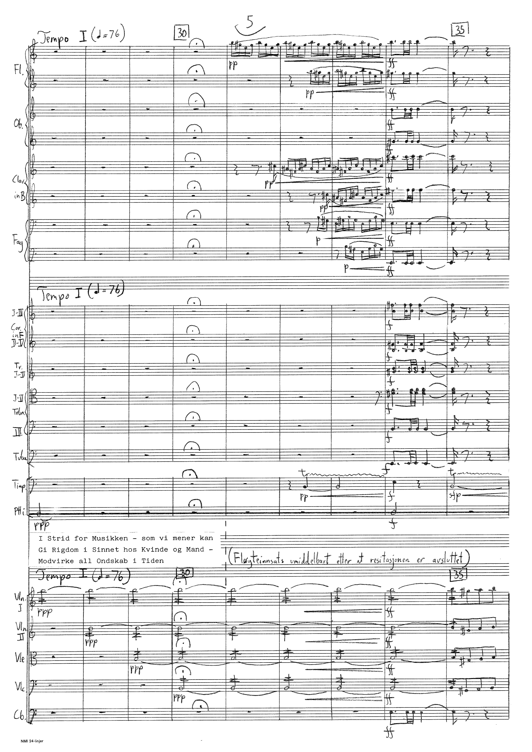 Tonen - En hyllest til amatørsymfoniorkestret for resitasjon og orkester - Image 7
