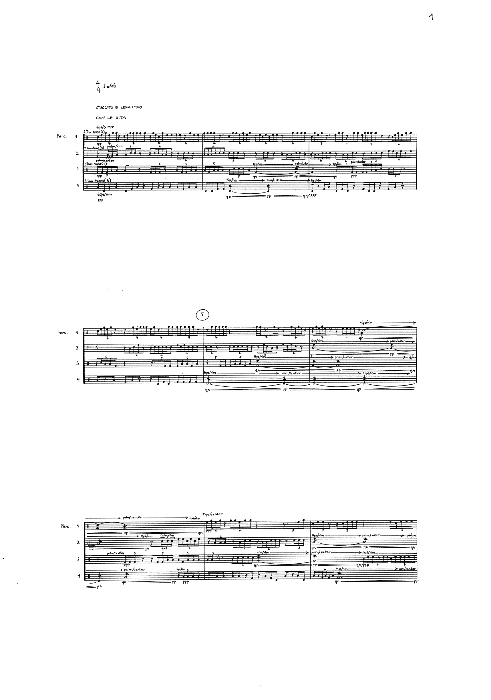 Sug - For Percussion Quartet and Symphonic Wind Orchestra - Bilde 3