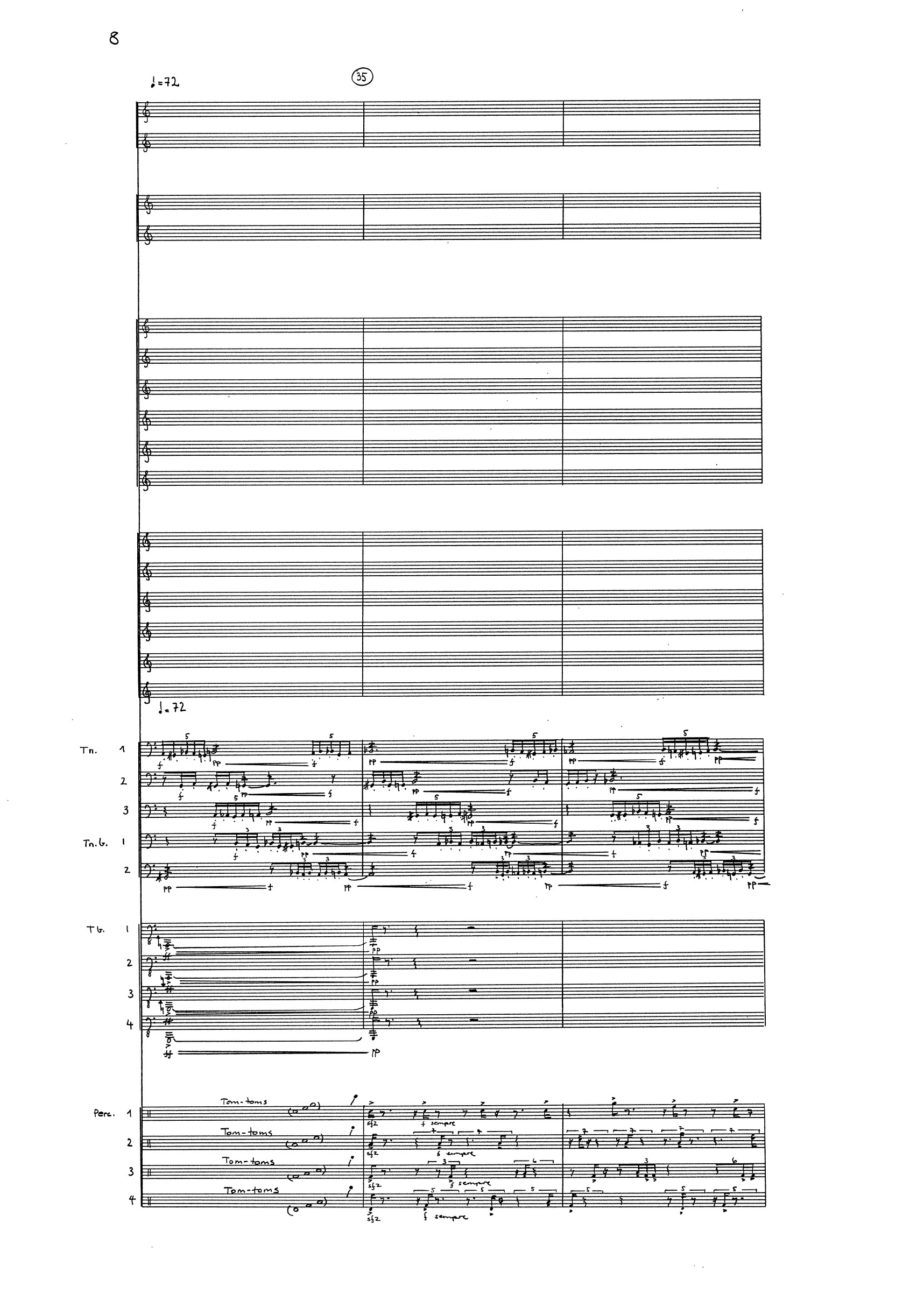 Sug - For Percussion Quartet and Symphonic Wind Orchestra - Bilde 10