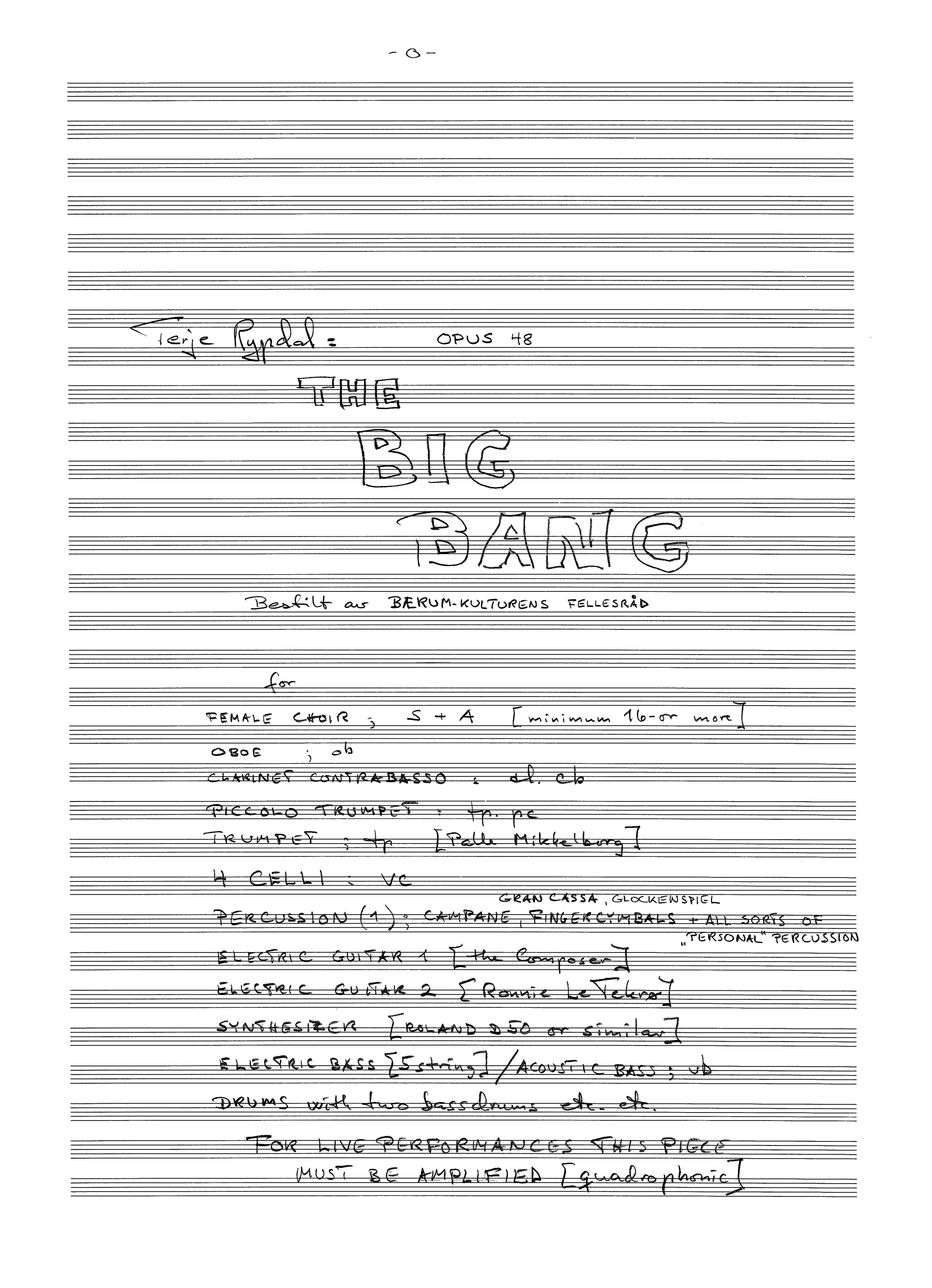 The Big Bang, Op. 48