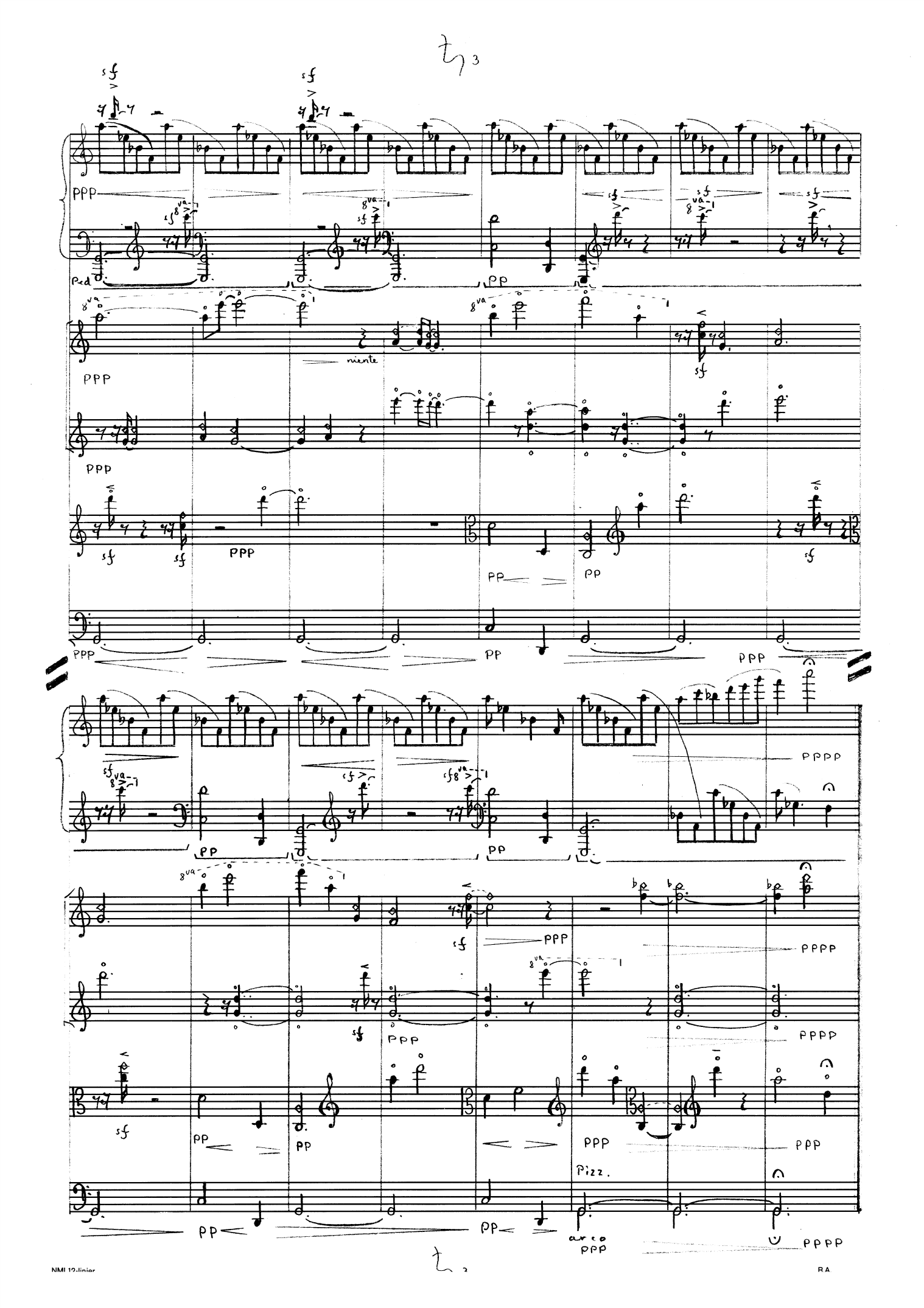 Tyge Brahes drøm - Musikk til en scene av Christian Høgsbergs skuespill Tyge Brahe : For klaverkvintett - Image 5