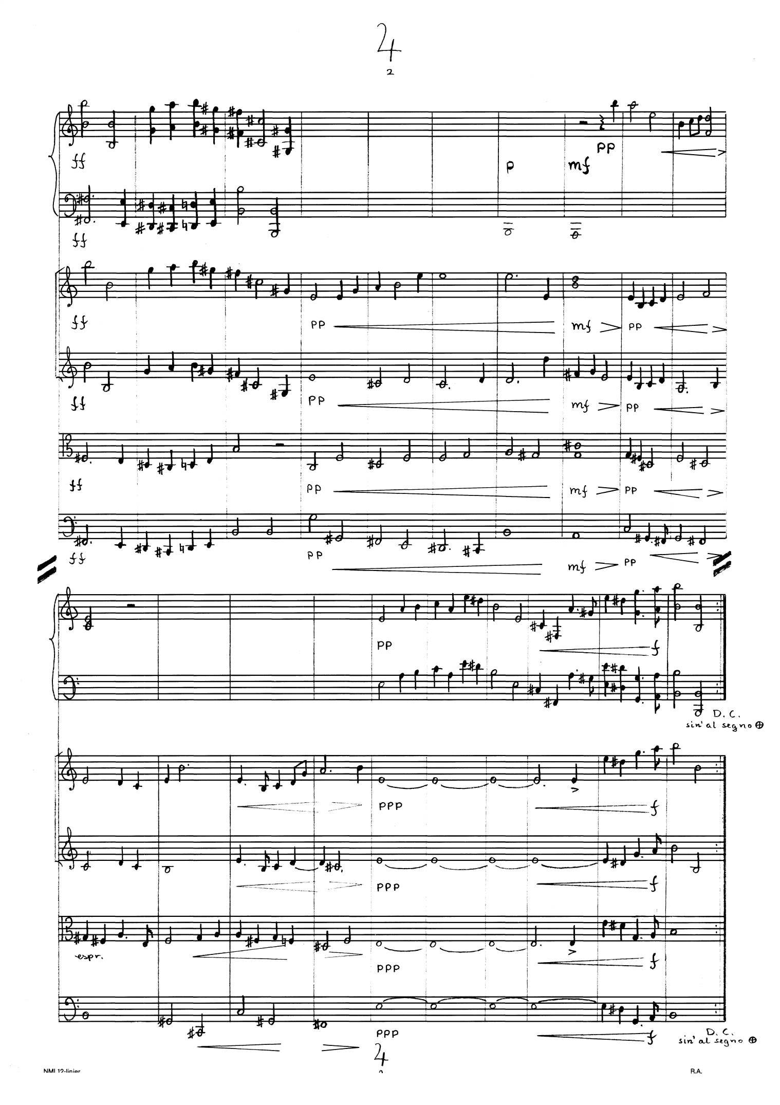 Tyge Brahes drøm - Musikk til en scene av Christian Høgsbergs skuespill Tyge Brahe : For klaverkvintett - Image 7