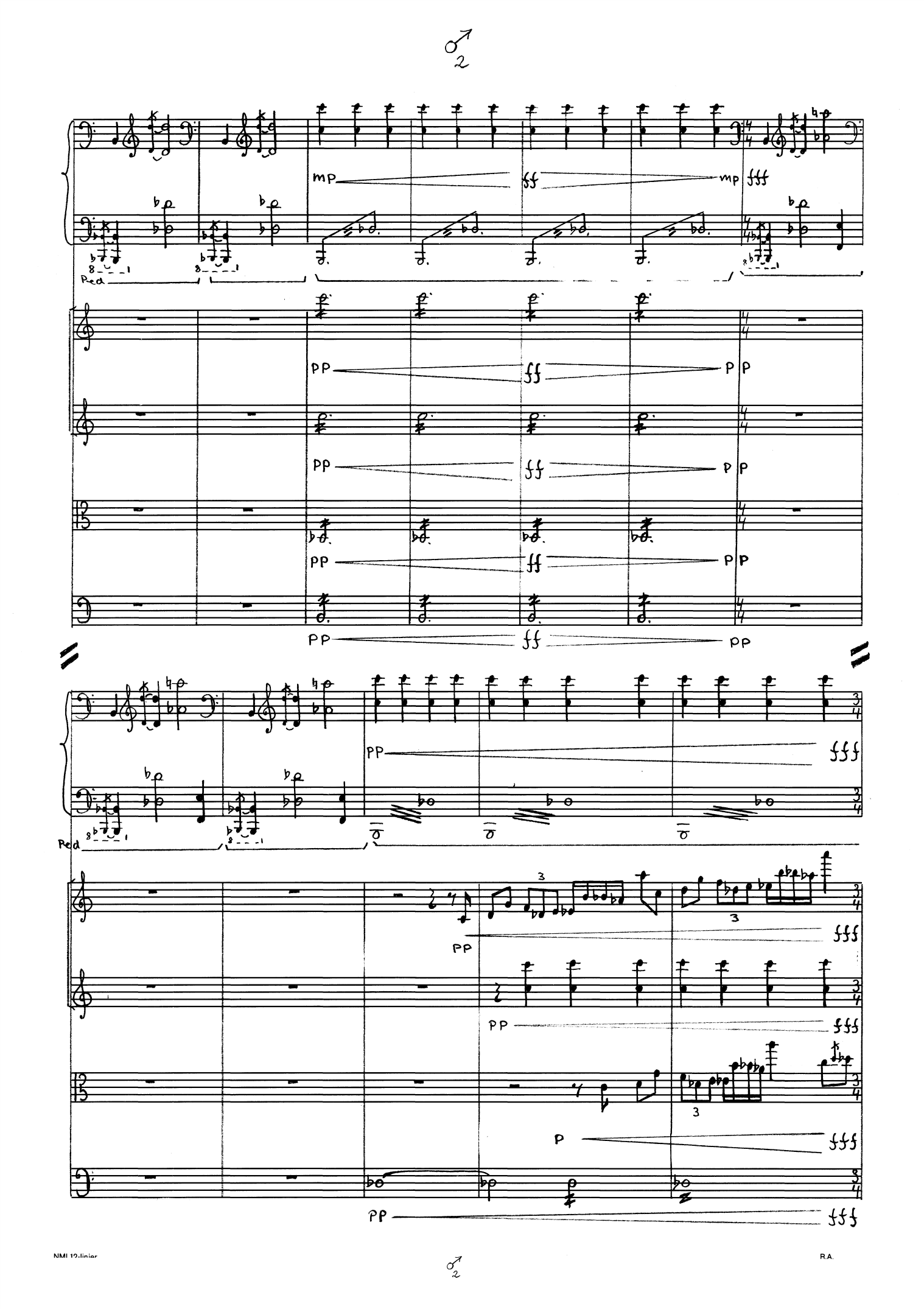 Tyge Brahes drøm - Musikk til en scene av Christian Høgsbergs skuespill Tyge Brahe : For klaverkvintett - Image 10
