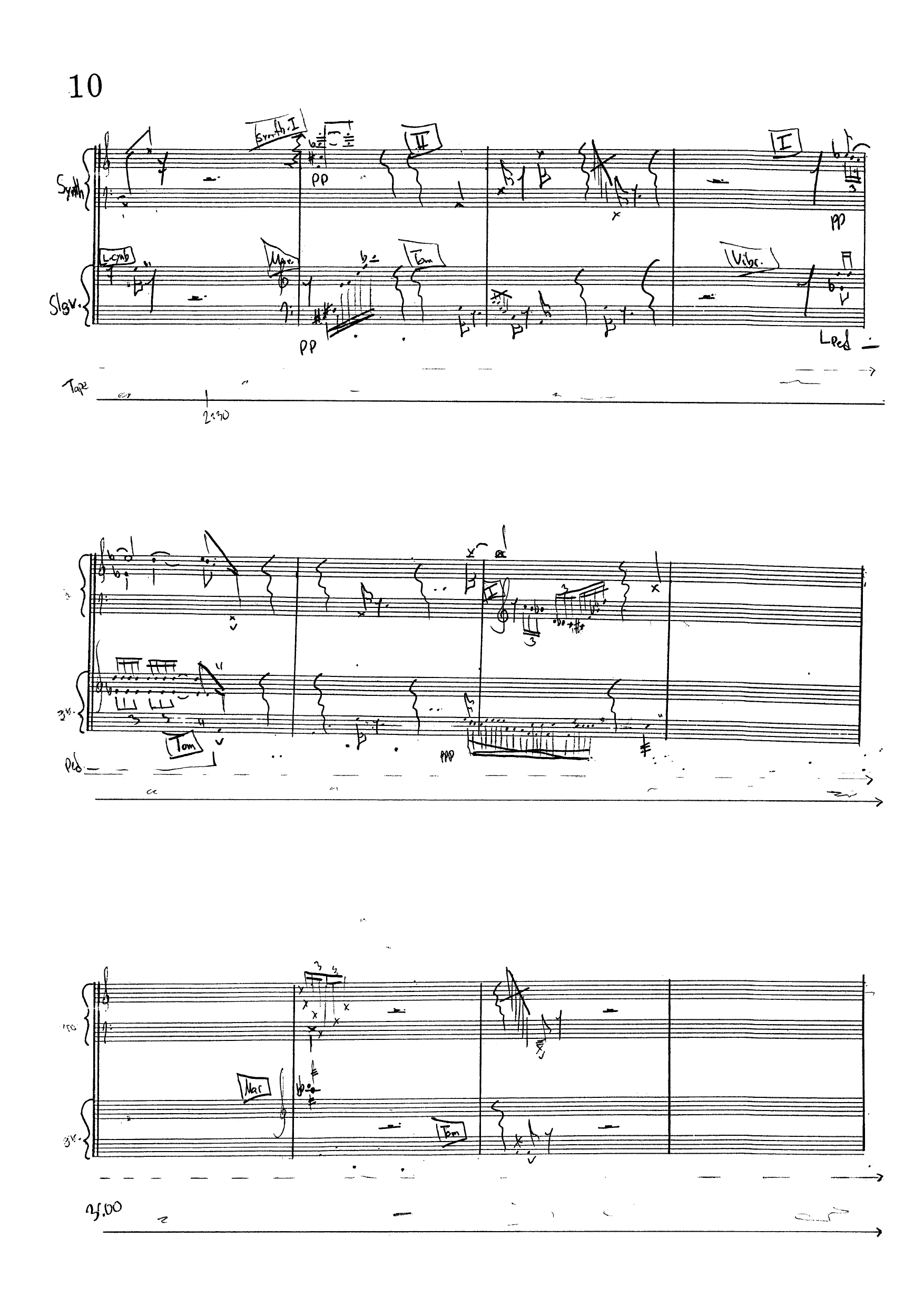 Opera fl. av opus - Konsertdrama i 8 opus for 2 mannlige skuespillere, 3 kvinnelige sangere, 1 violin, 1 keyboard, 1 sl.verk/percussion, 1 tekniker og tapes - Bilde 10