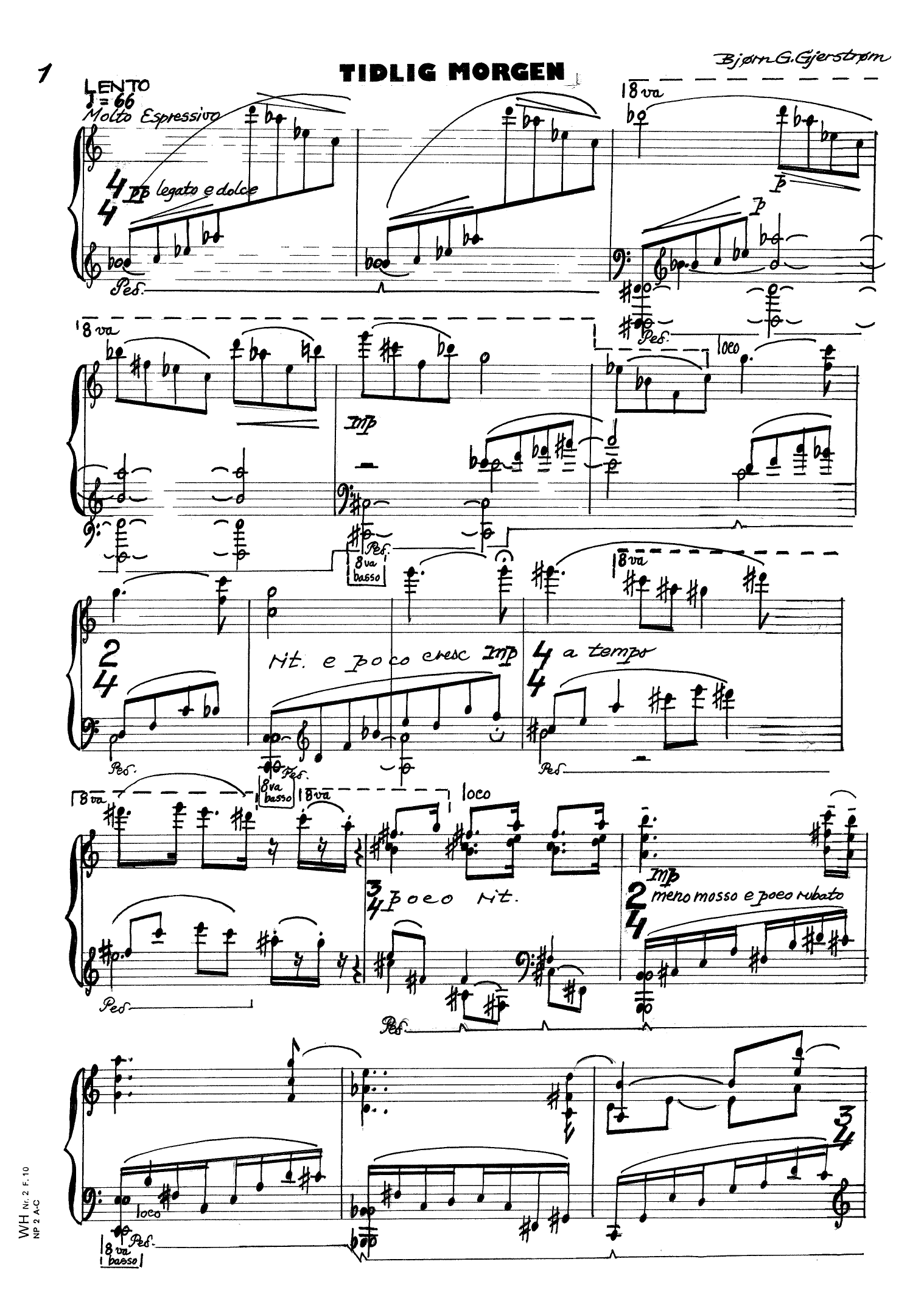 Camara de Lobos - 3 Stykker for Klaver, op. 8 - Bilde 3