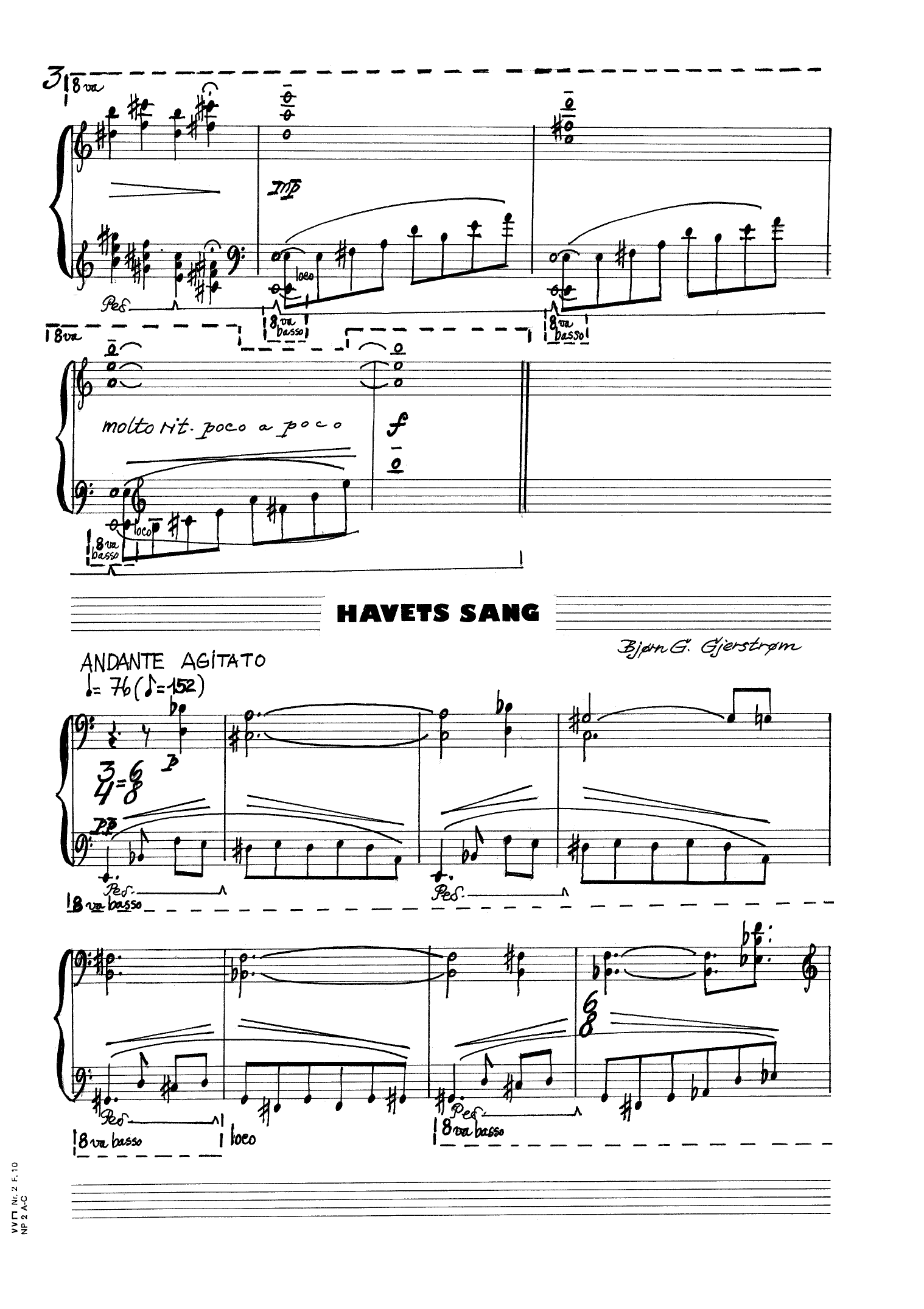 Camara de Lobos - 3 Stykker for Klaver, op. 8 - Bilde 5