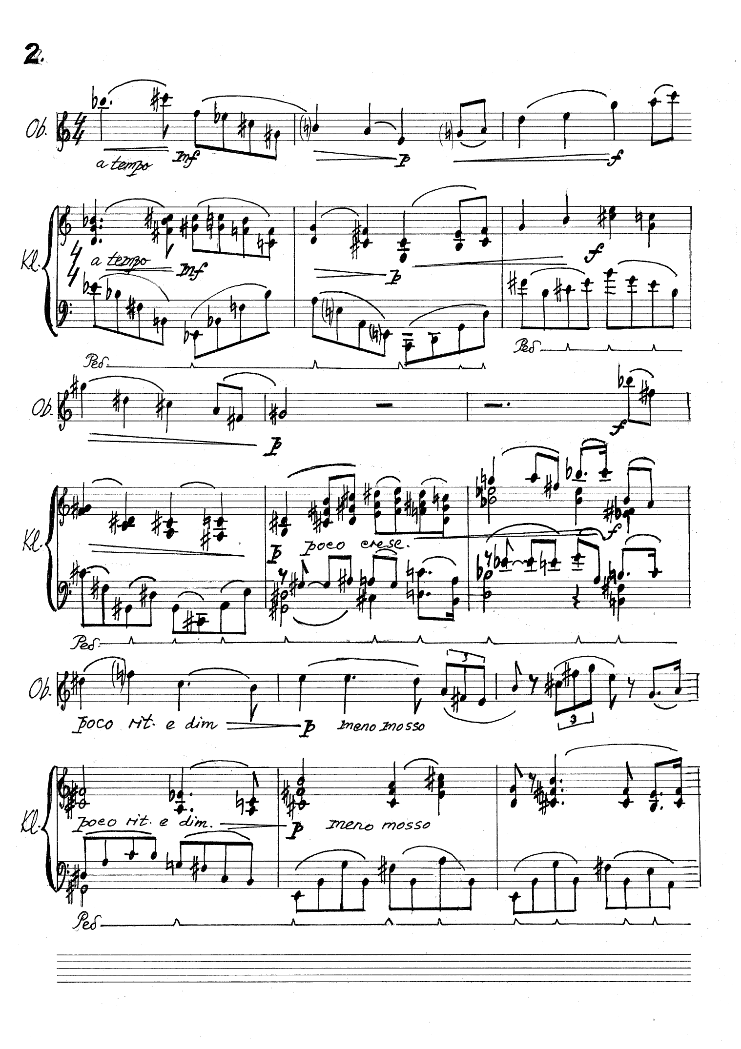 2 Intermezzi for oboe & klavér, op. 19 - Bilde 4