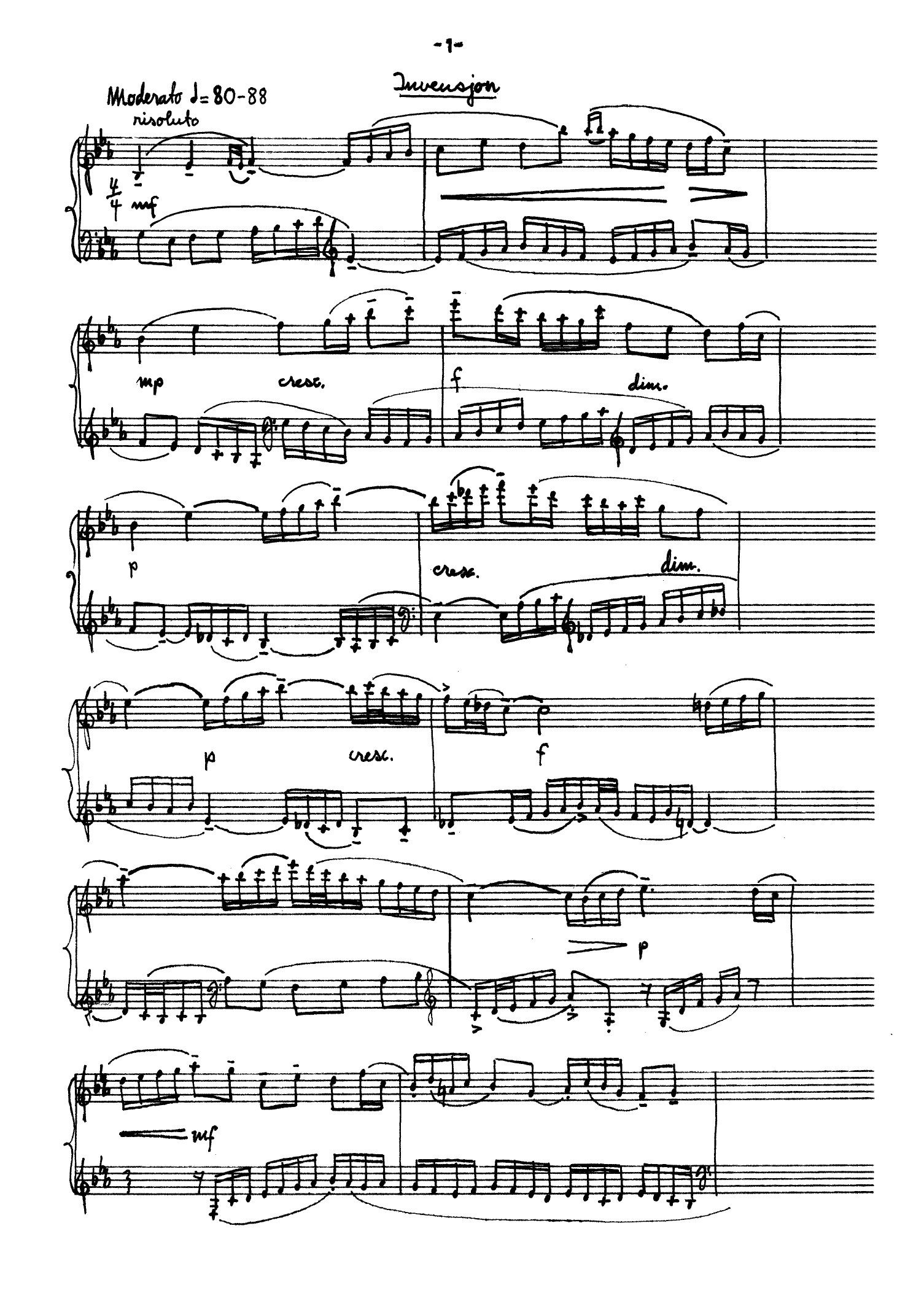 Invensjon, Air og Toccata for akkordeon - Bilde 3