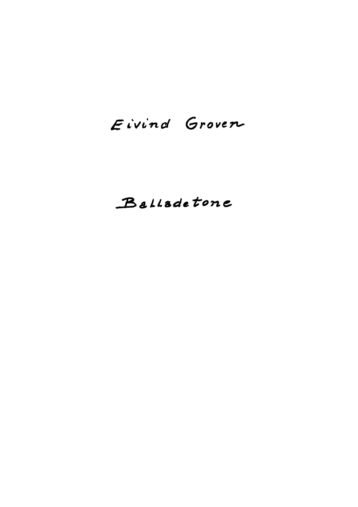 Balladetone