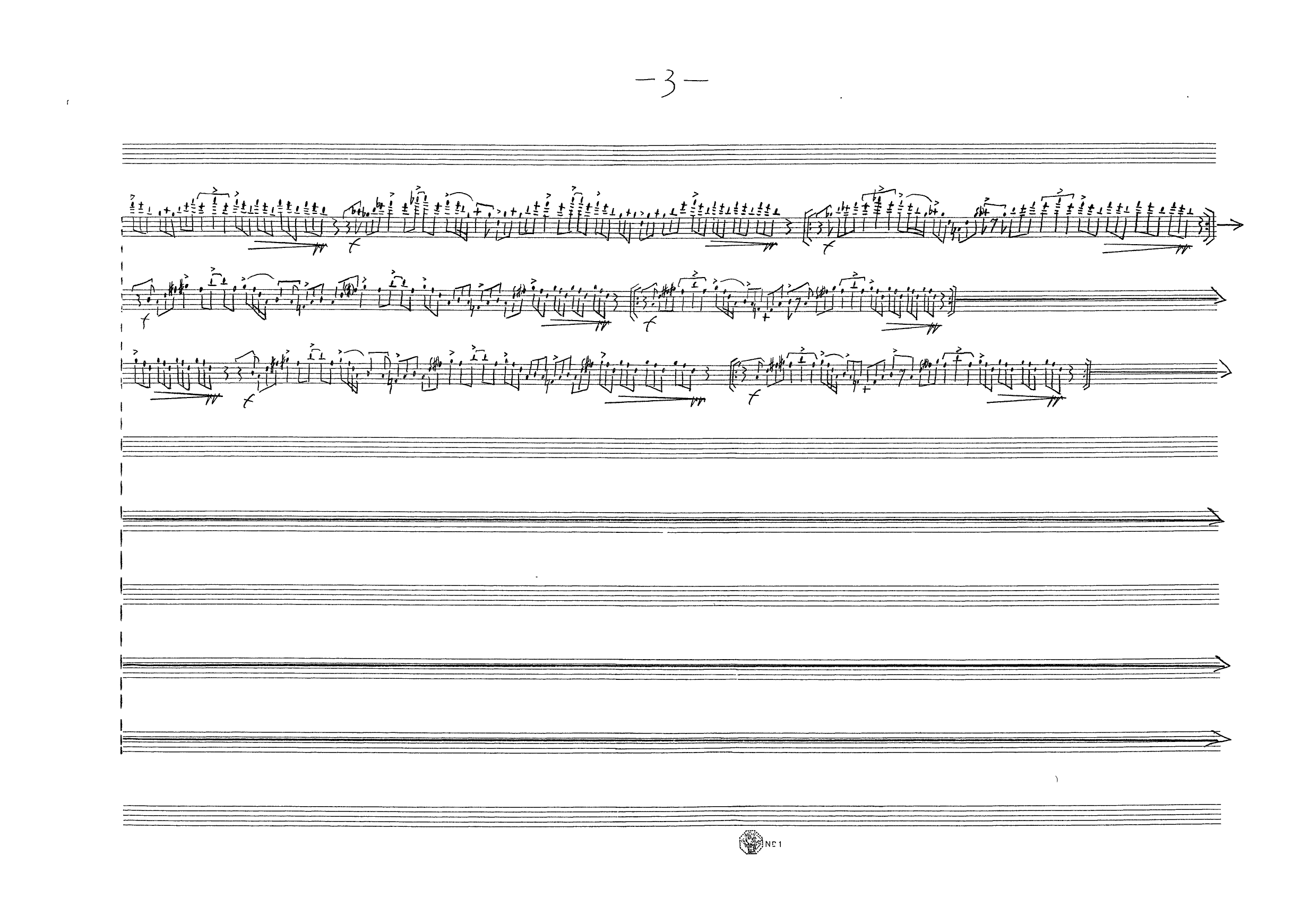 Tarantella for Flute, Melodica, Alto Saxophone, Percussion, 1 Violin, 1 Cello - Image 5