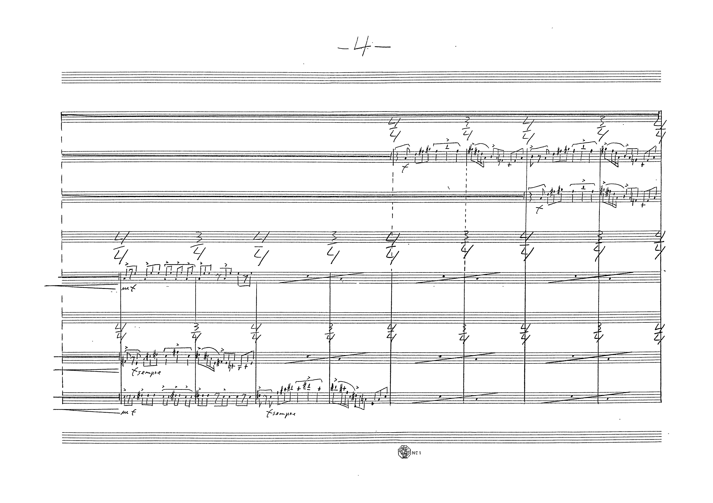 Tarantella for Flute, Melodica, Alto Saxophone, Percussion, 1 Violin, 1 Cello - Image 6