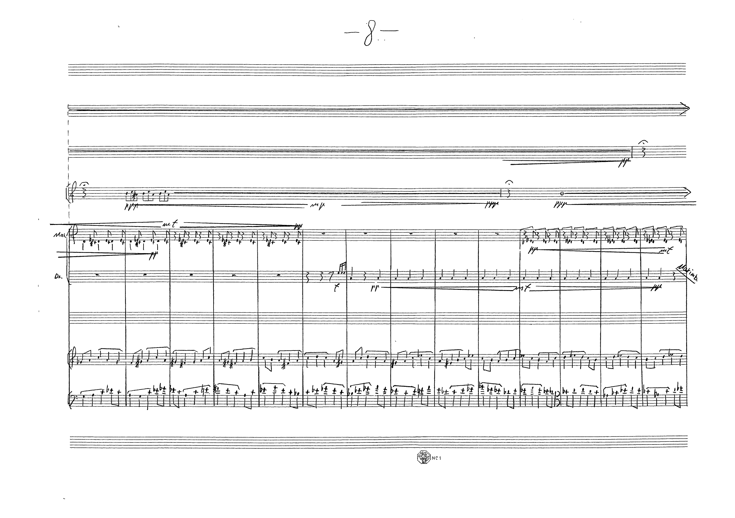 Tarantella for Flute, Melodica, Alto Saxophone, Percussion, 1 Violin, 1 Cello - Image 10