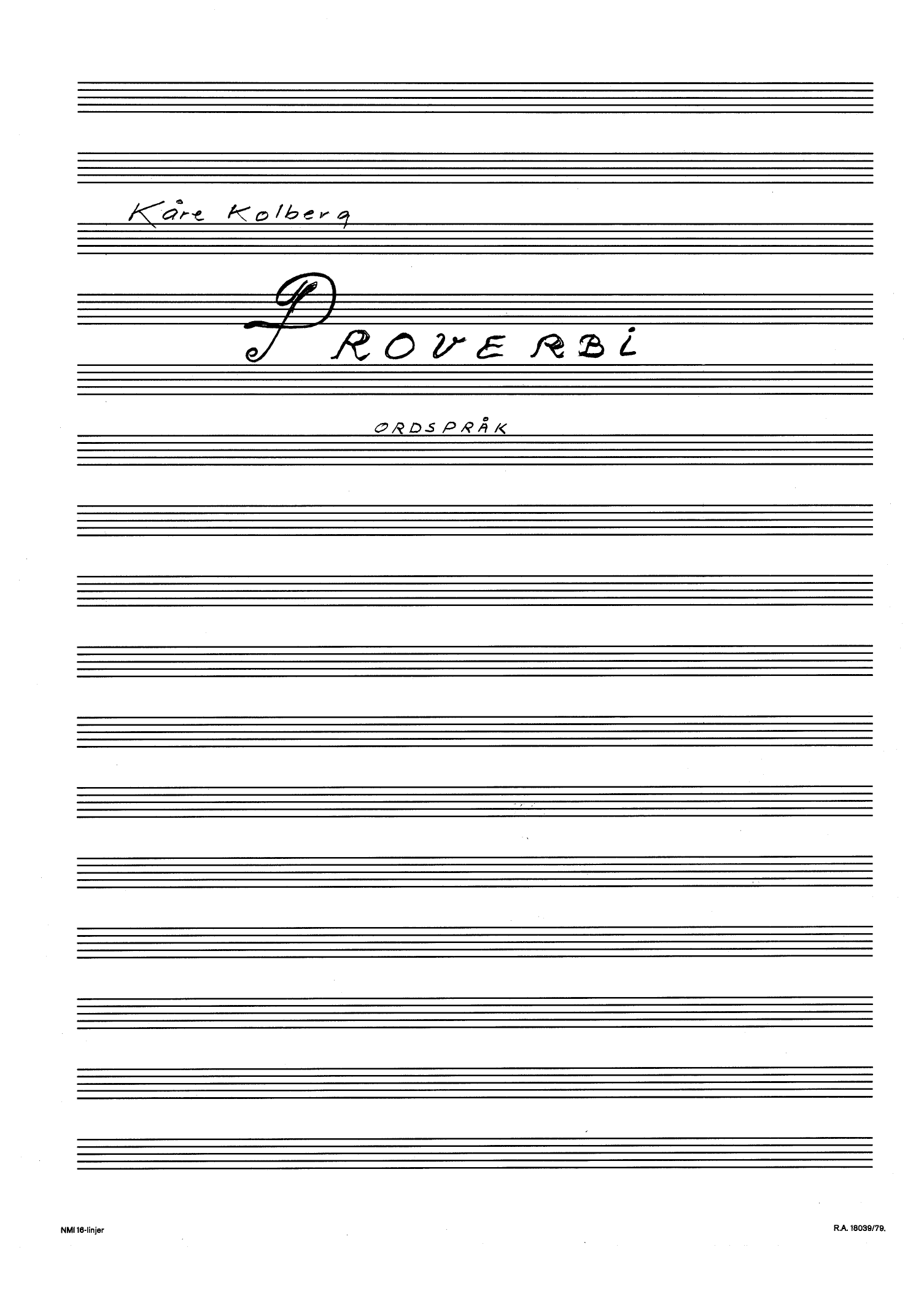 Proverbi - Ordspråk
