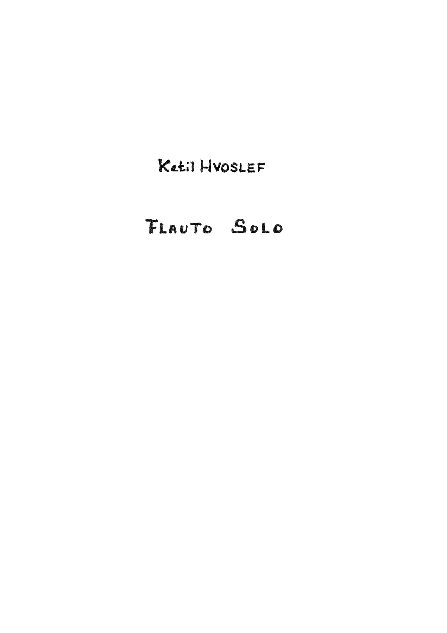 Flauto solo