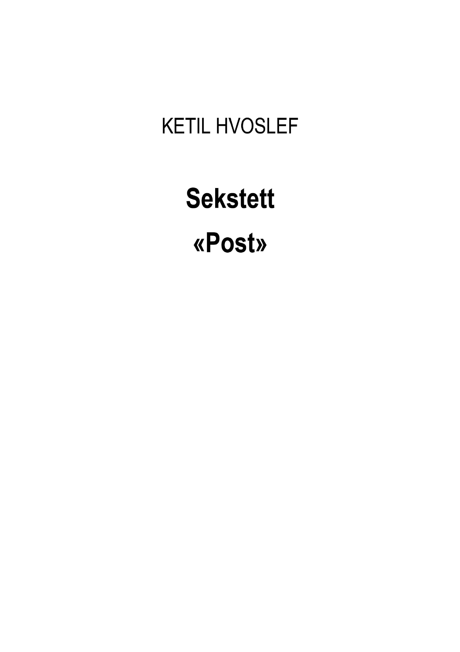 Sekstett - Post