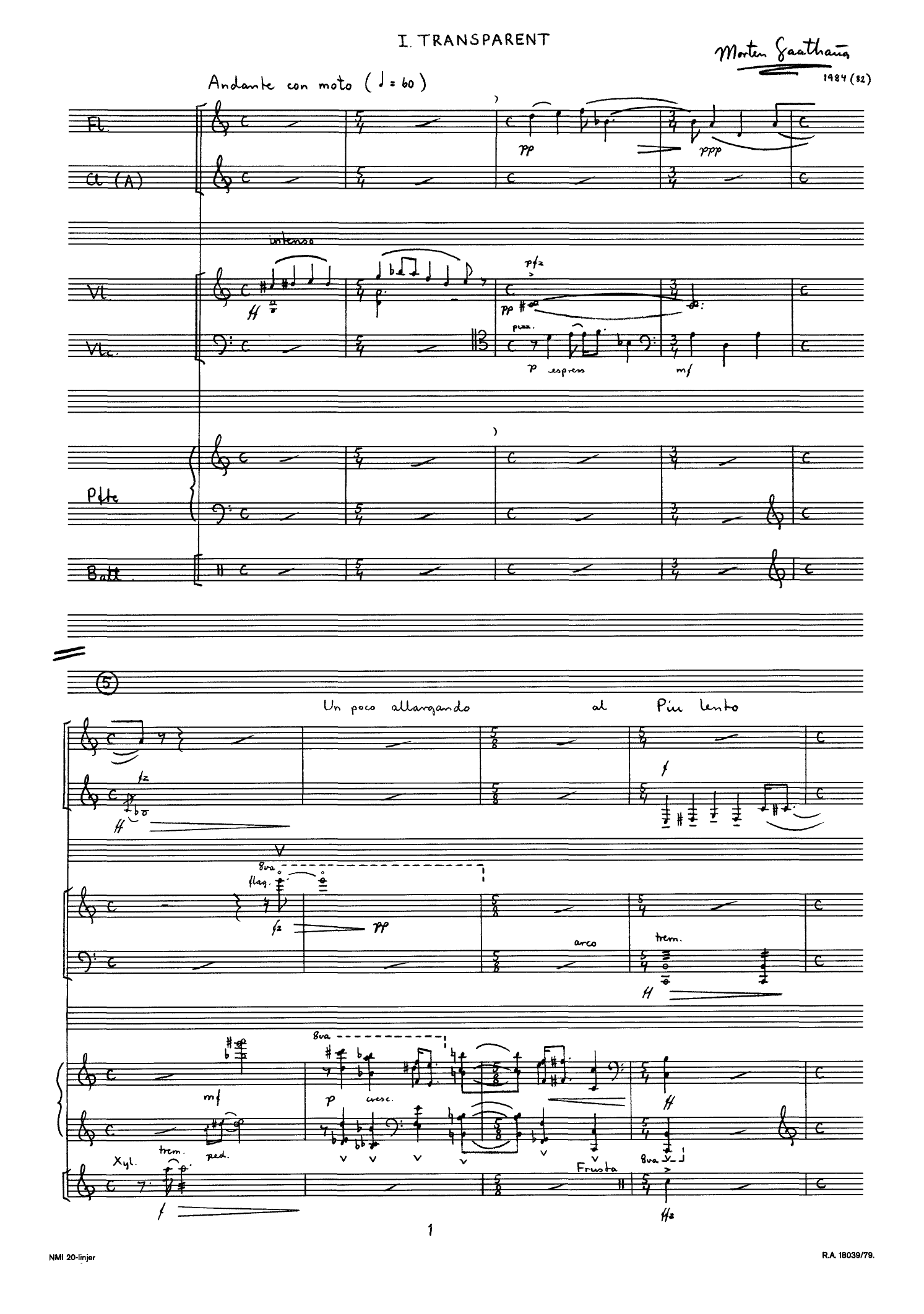En overlevende fra Darmstadt - Seriofoni for ensemble, op. 27 - Image 5
