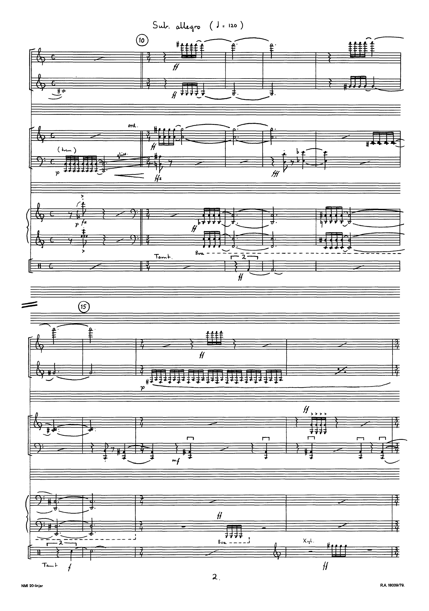 En overlevende fra Darmstadt - Seriofoni for ensemble, op. 27 - Image 6