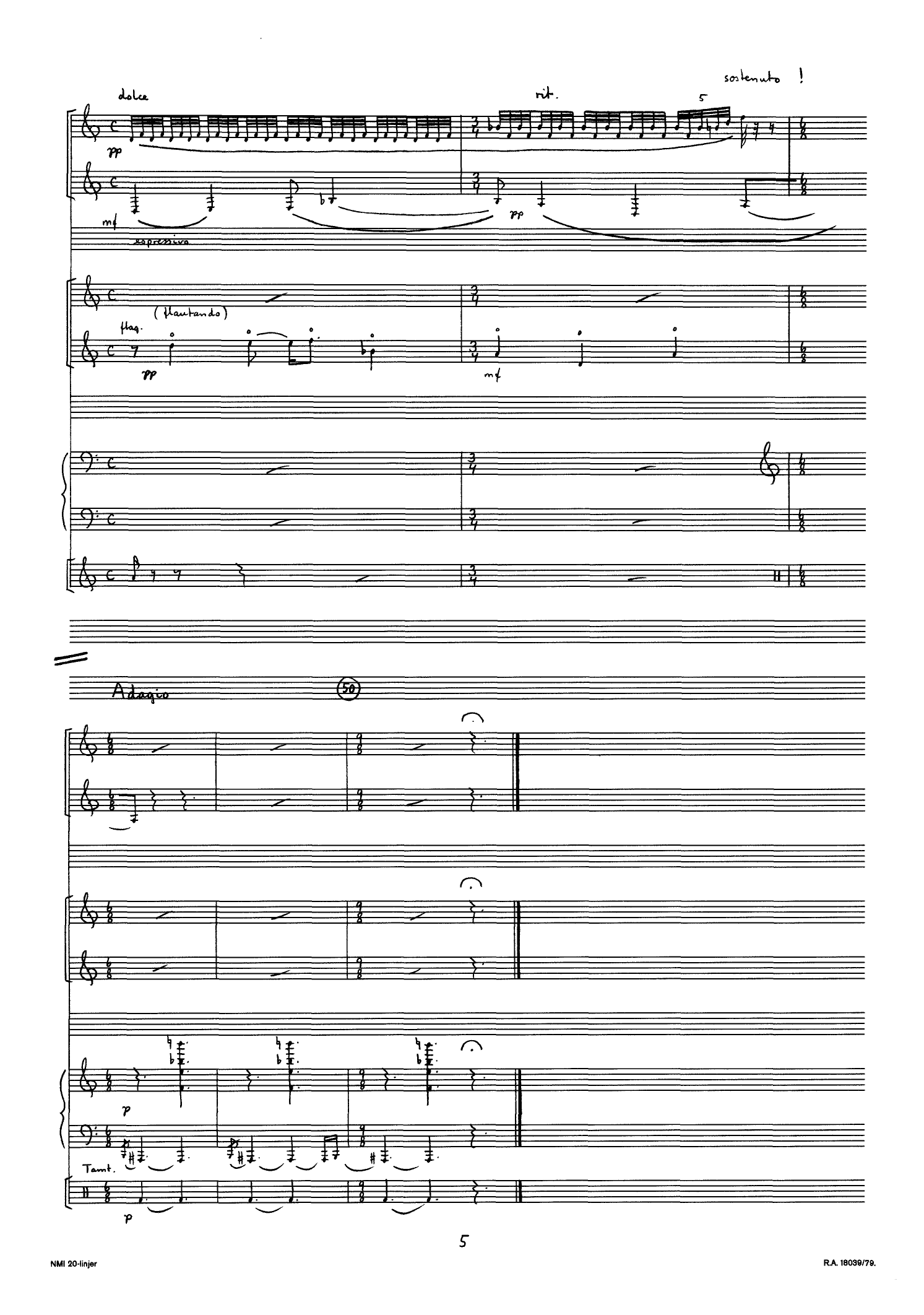 En overlevende fra Darmstadt - Seriofoni for ensemble, op. 27 - Image 9