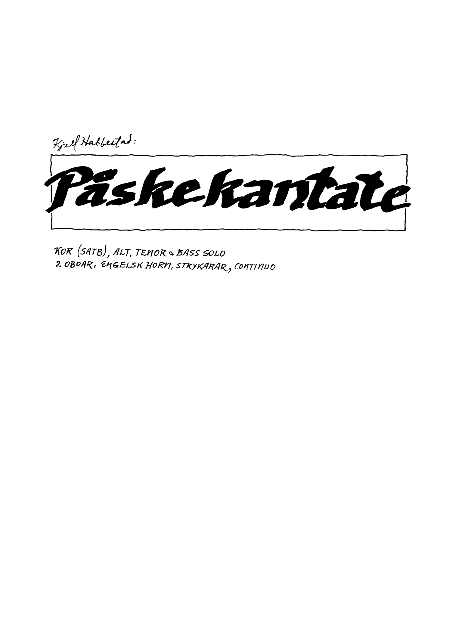 Påskekantate, op. 5