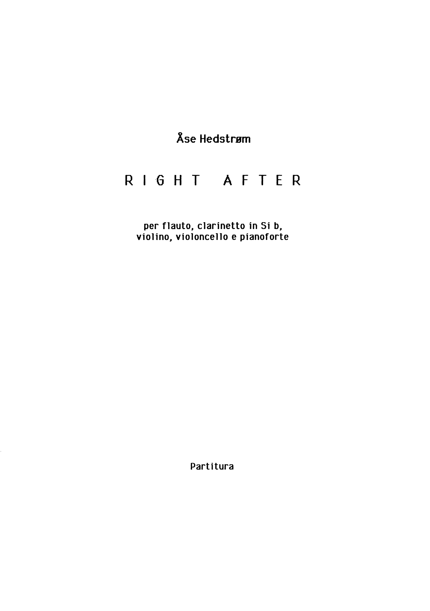 Right After