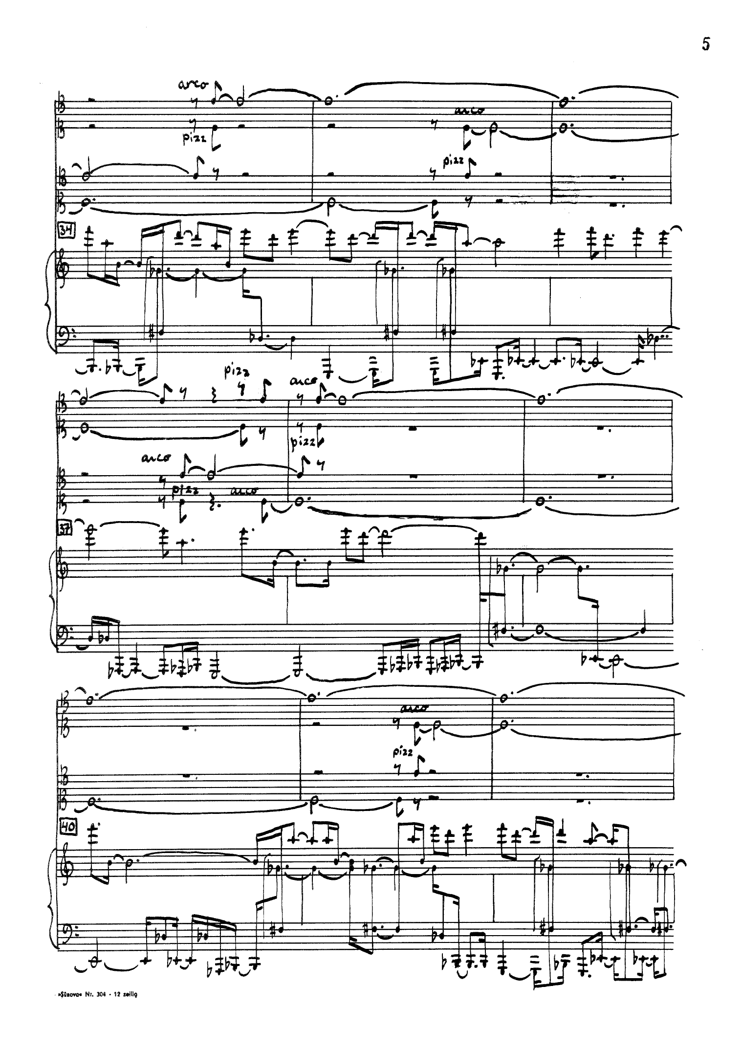 Quintet for Piano and Strings - Image 5