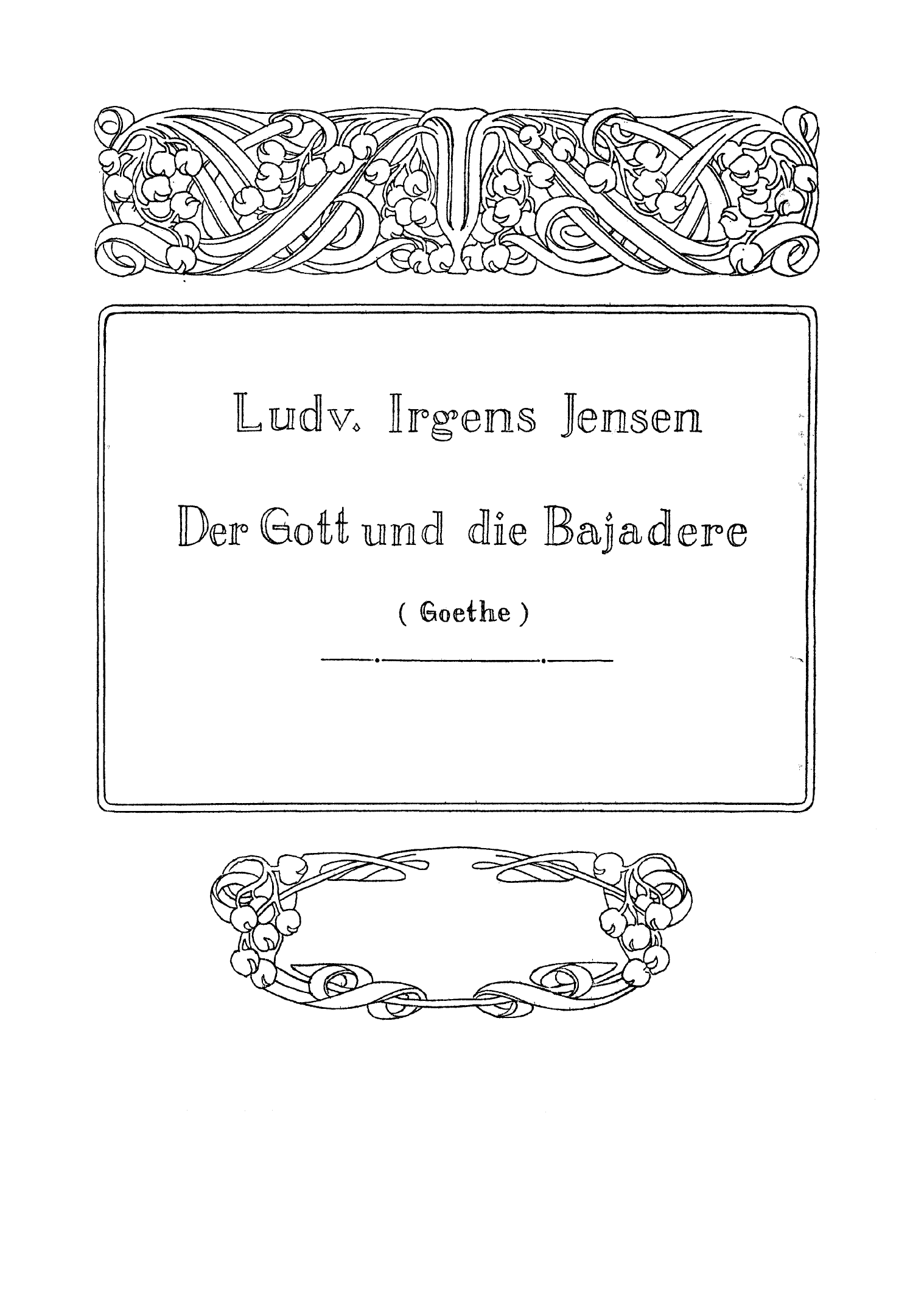 Der Gott und die Bajadere