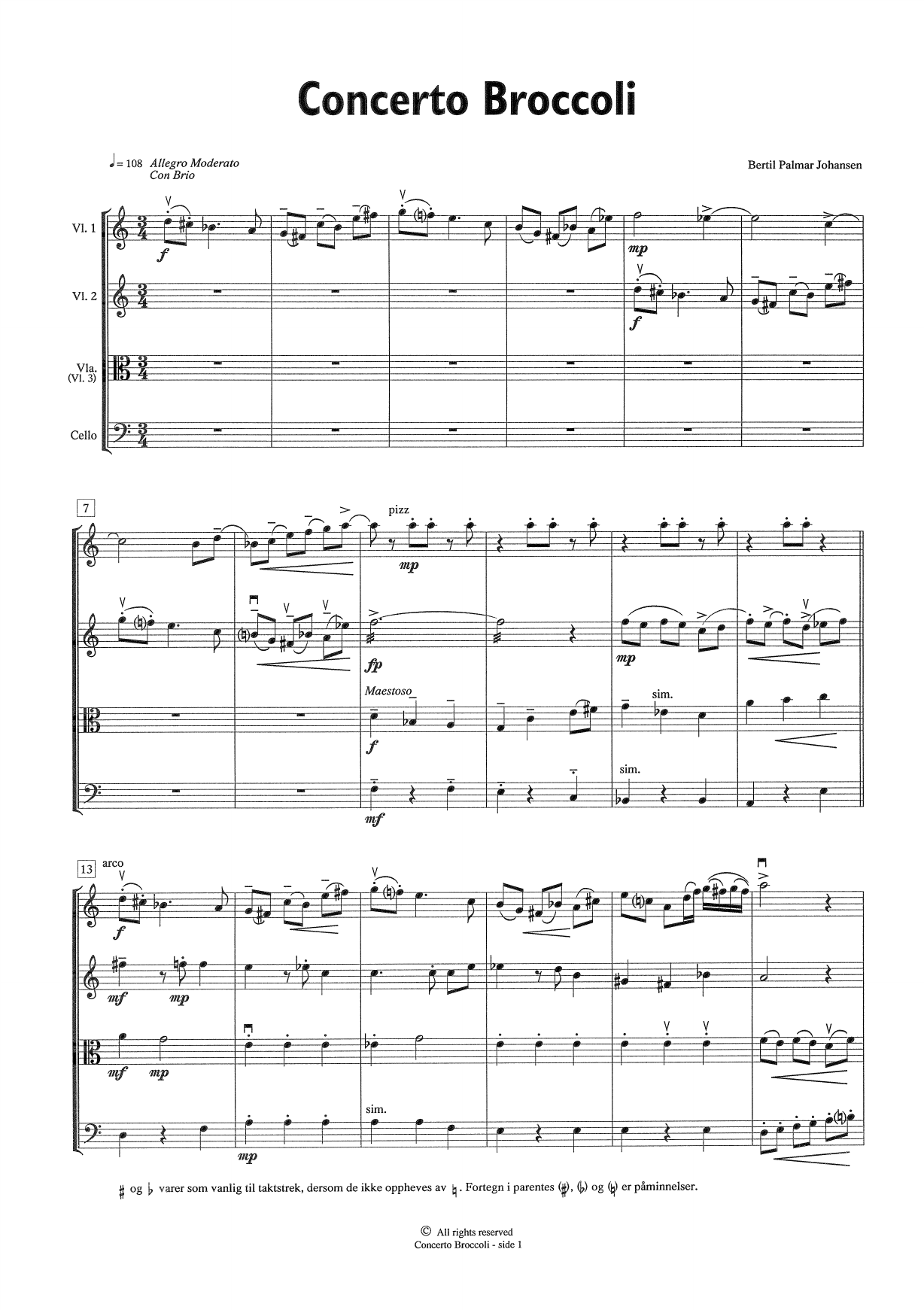 Concerto Broccoli for solo fiolin og amatørstrykere - Bilde 3