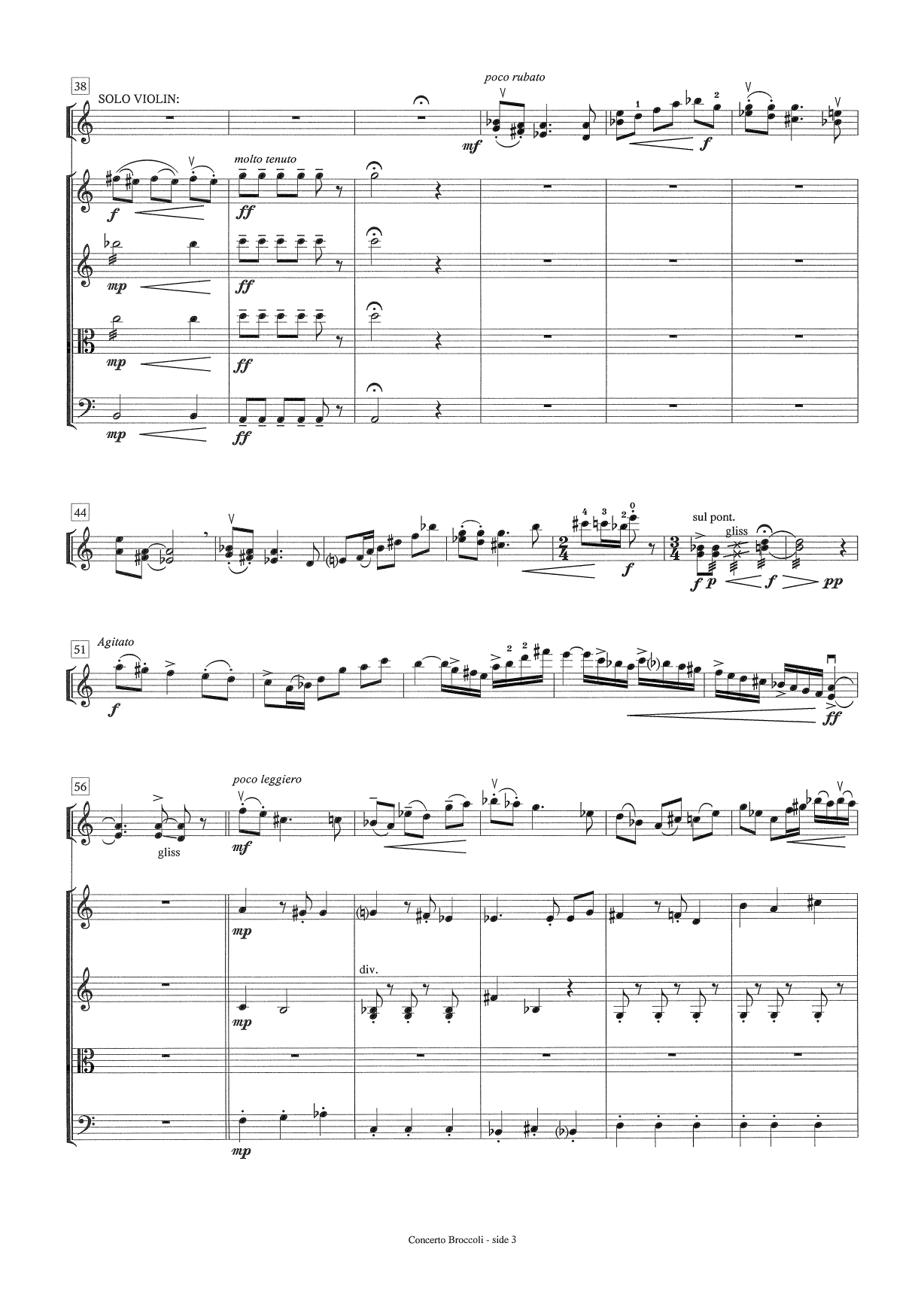 Concerto Broccoli for solo fiolin og amatørstrykere - Bilde 5