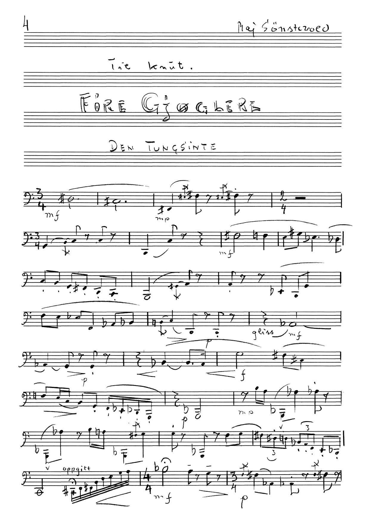 Fire Gjøglere for fagott solo - Image 2