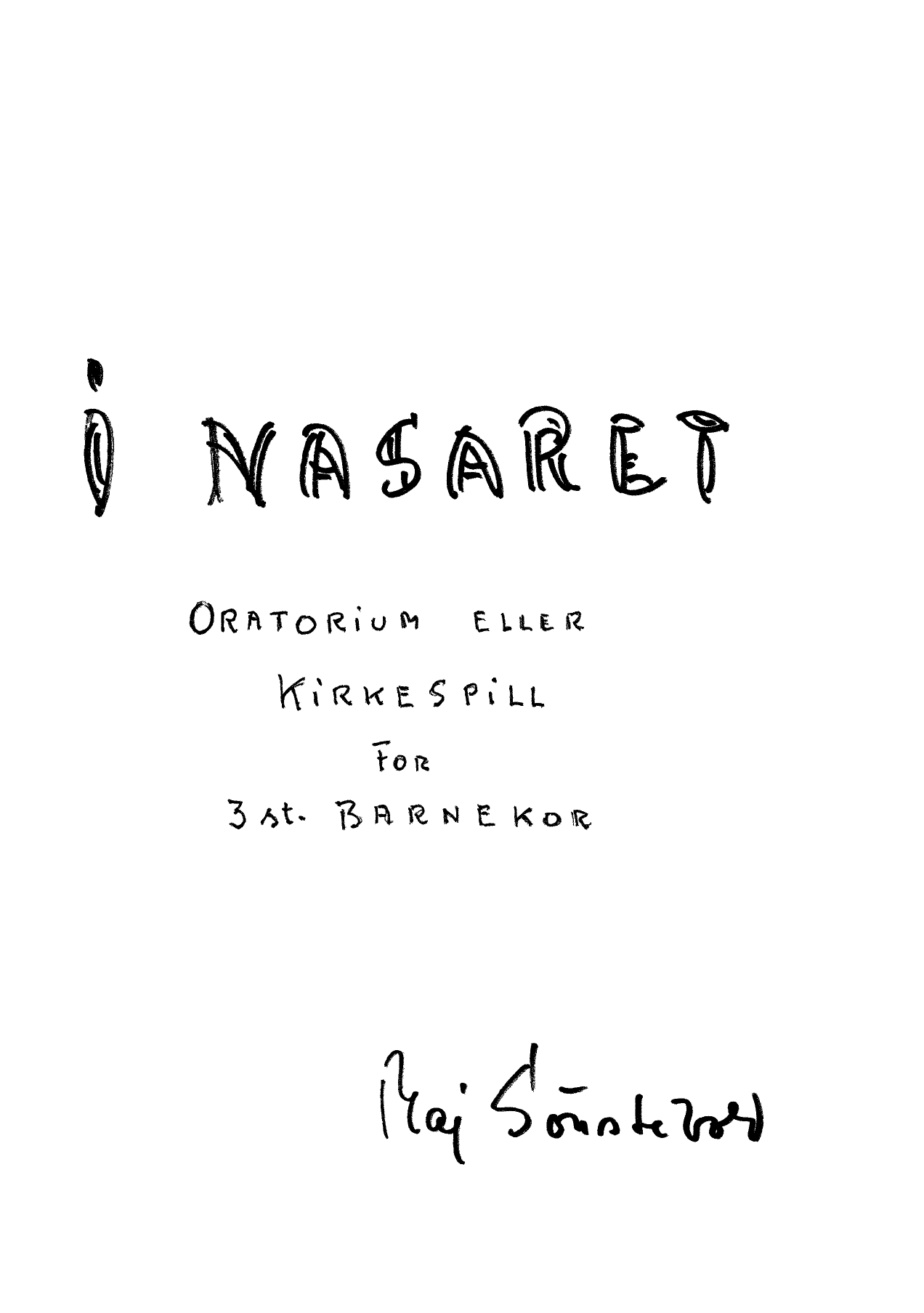 I Nasaret - Barnekor med Orff-instrumentarium