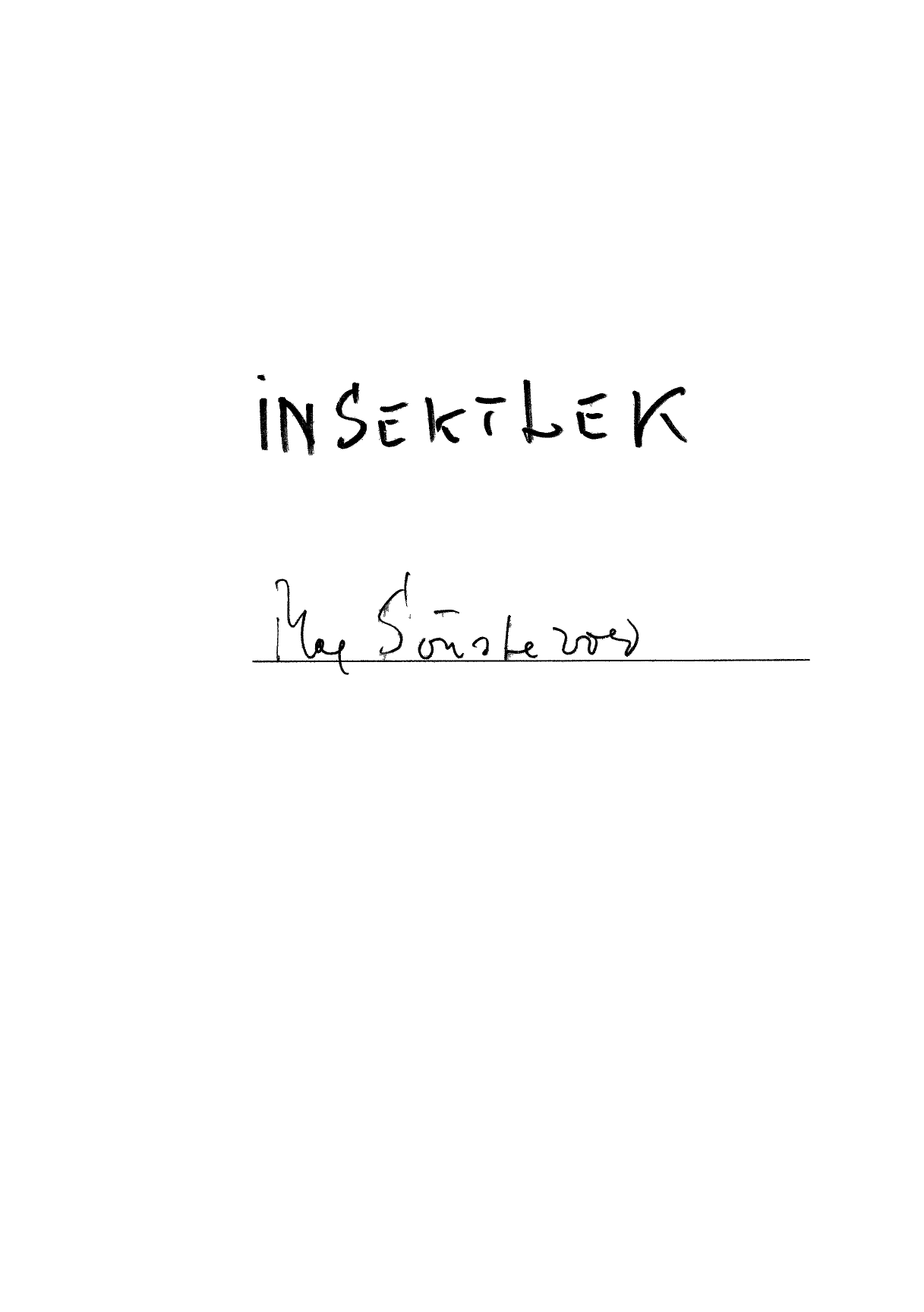Insektlek