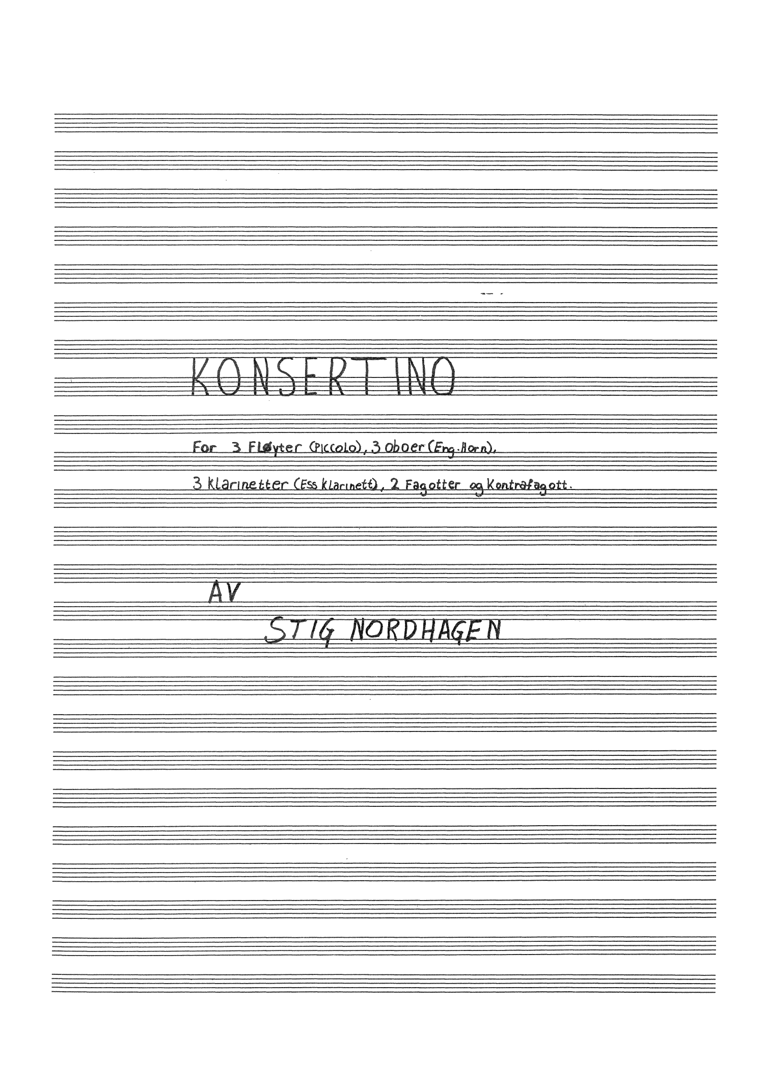 Konsertino for 12 treblåsere