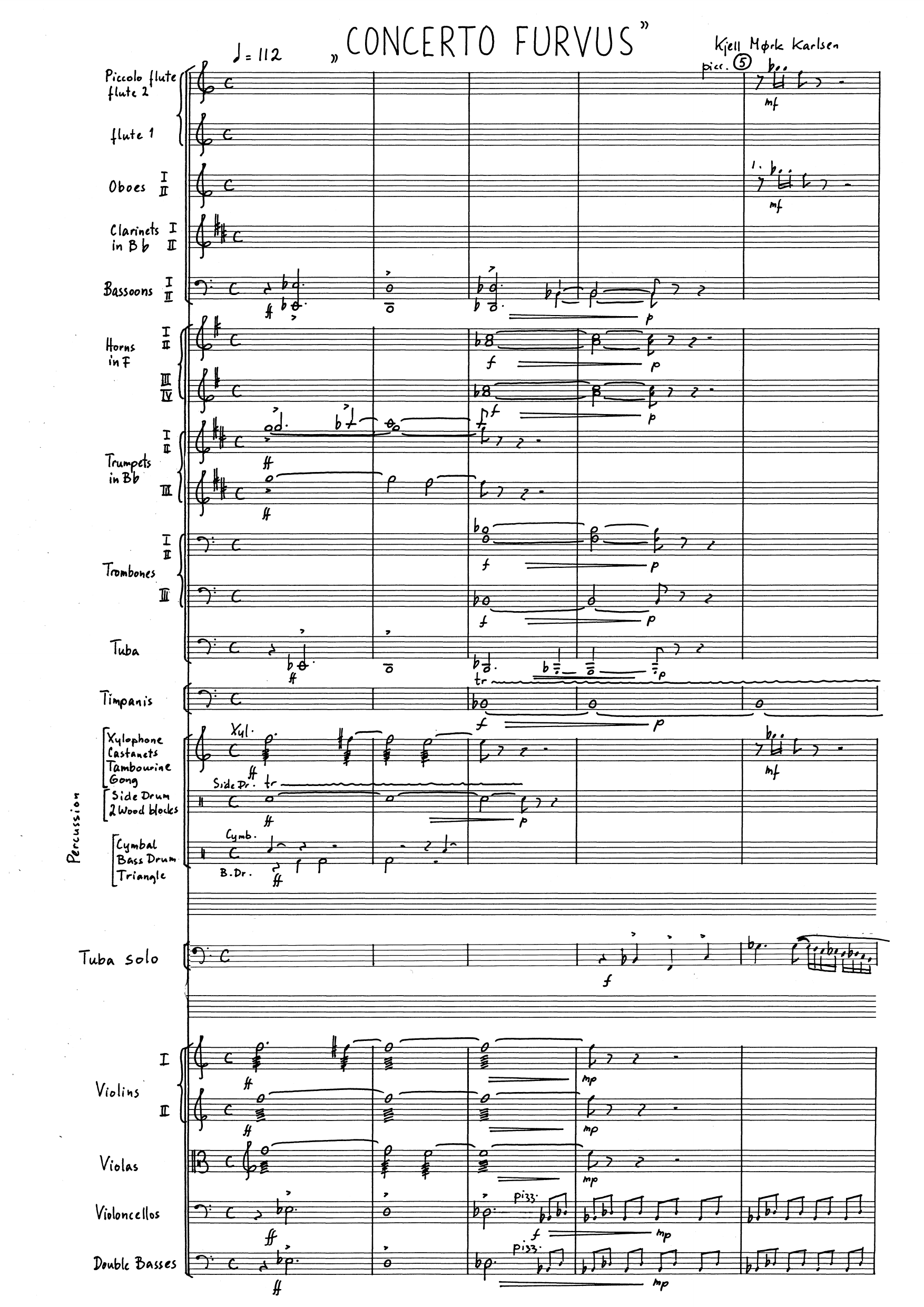 Concerto Furvus for tuba og orkester, op. 97 - Bilde 3