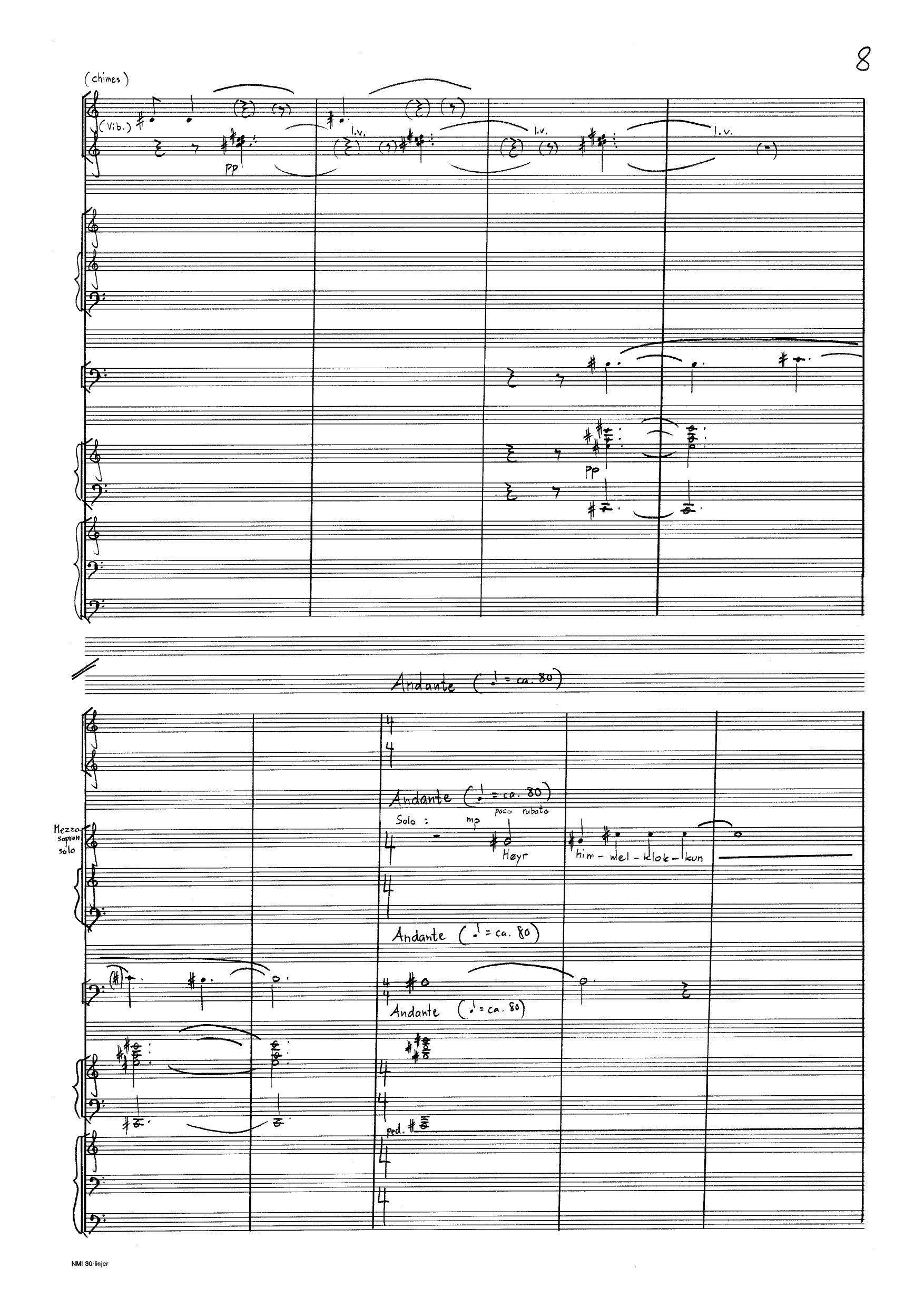 Ho som bar god frukt - Kantate for sopran, mezzosopran, baryton, resitasjon, kor & kammerensemble - Bilde 10