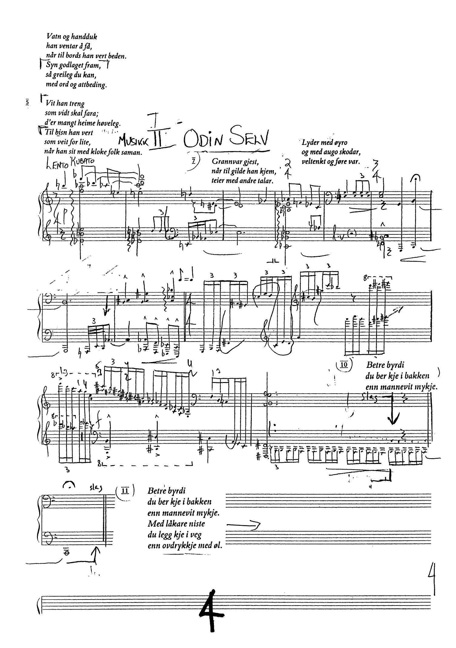 Edda-Da - Monodrama for skuespiller og pianist ... bygget over Hávamál - Bilde 8