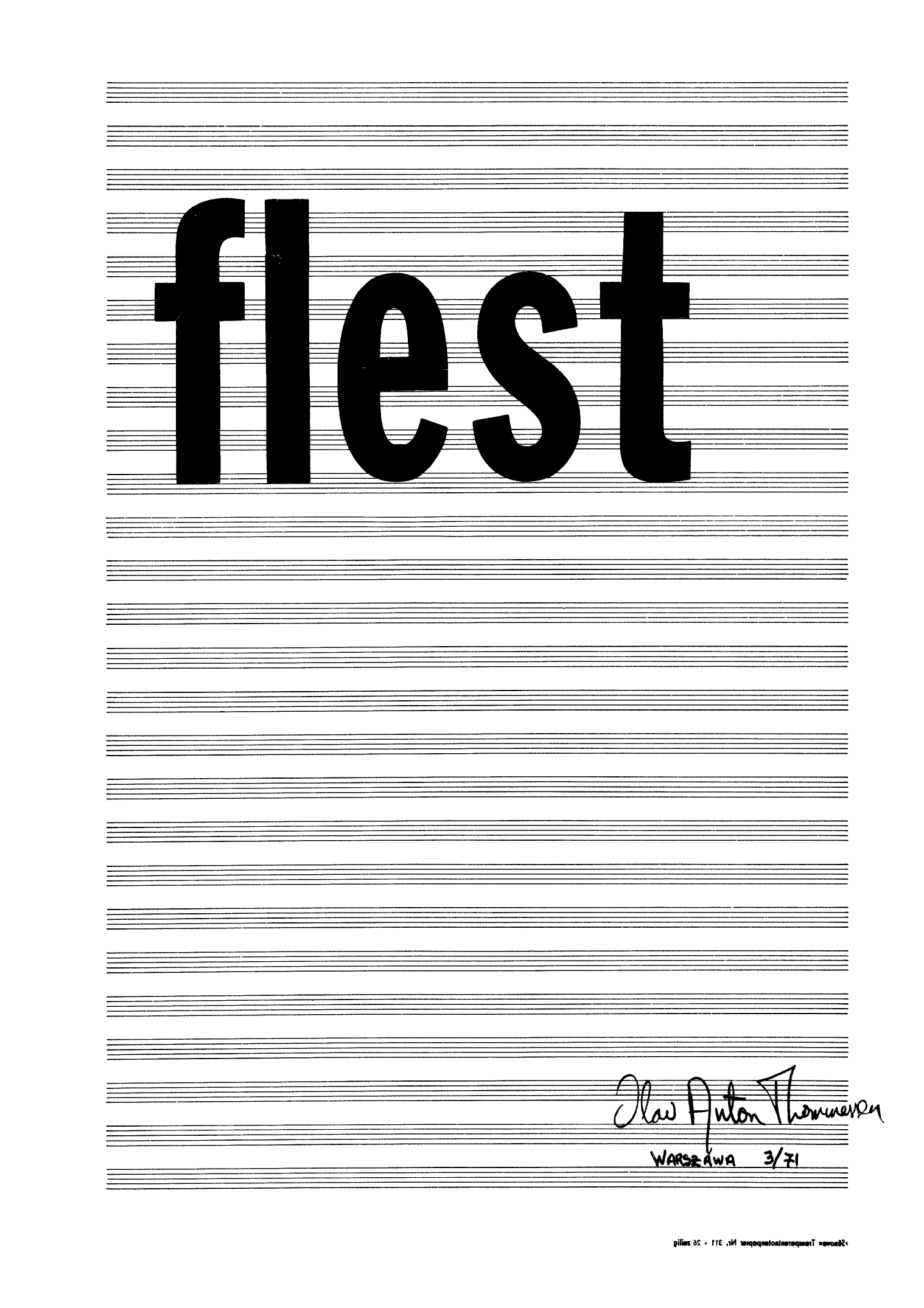 Flest - Et stykke for skoleorkester, op. 10