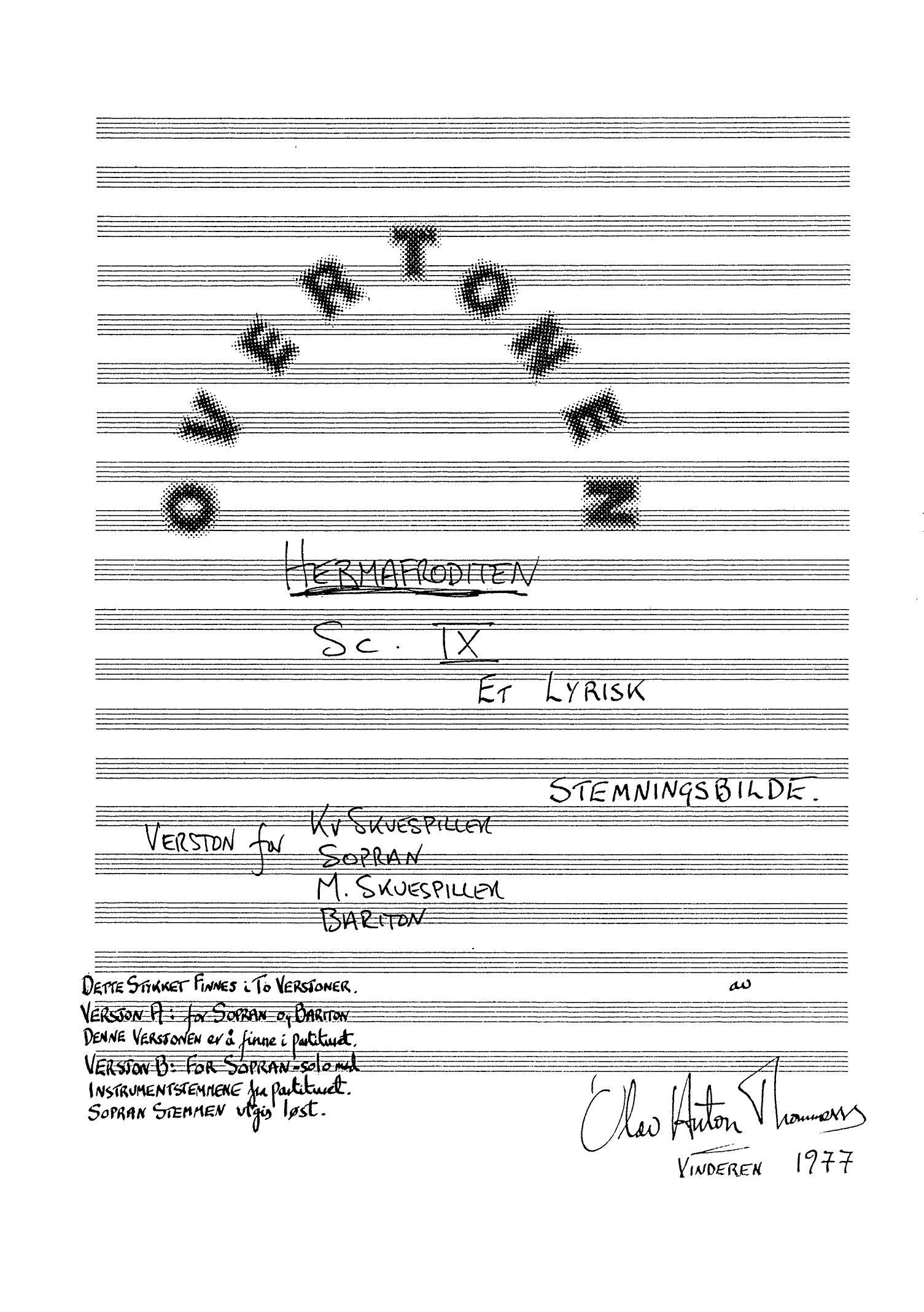 Overtonen - Hermafroditen sc. IX