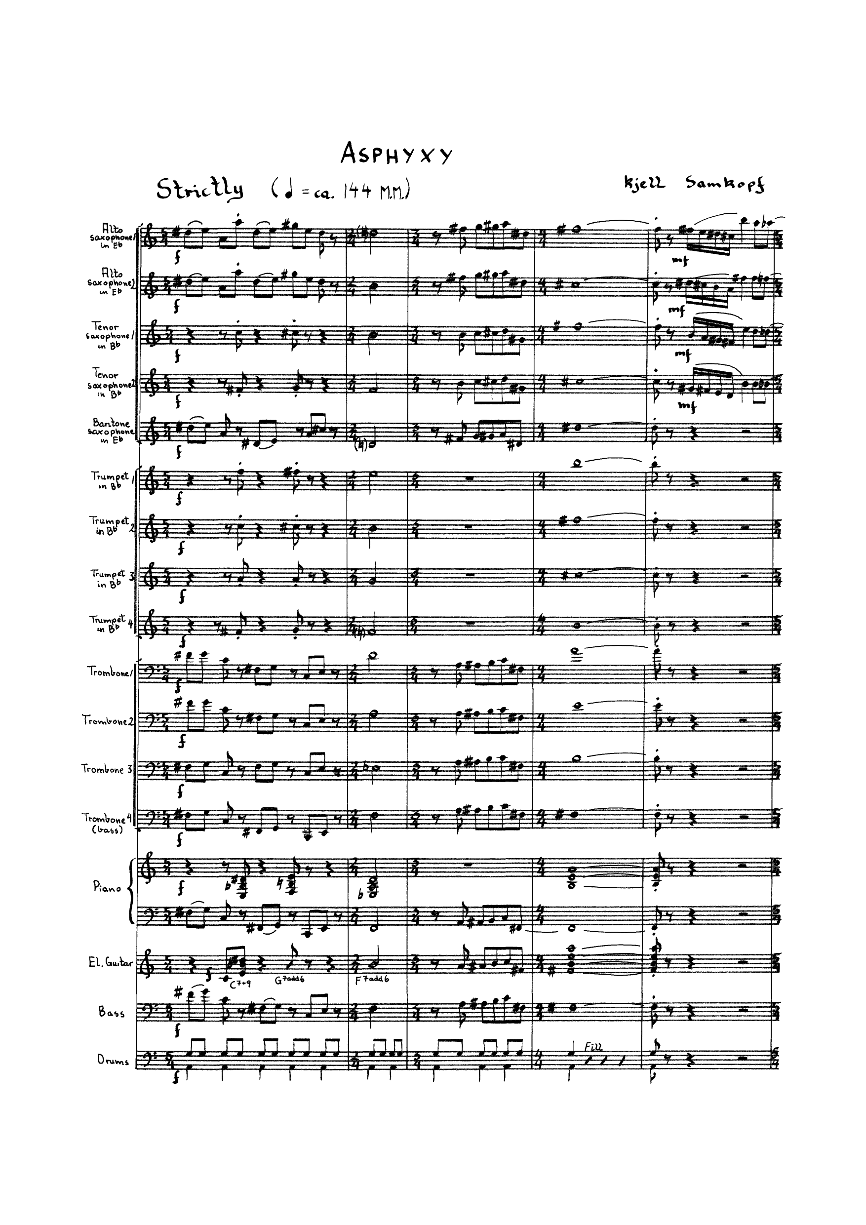 Asphyxy for storband