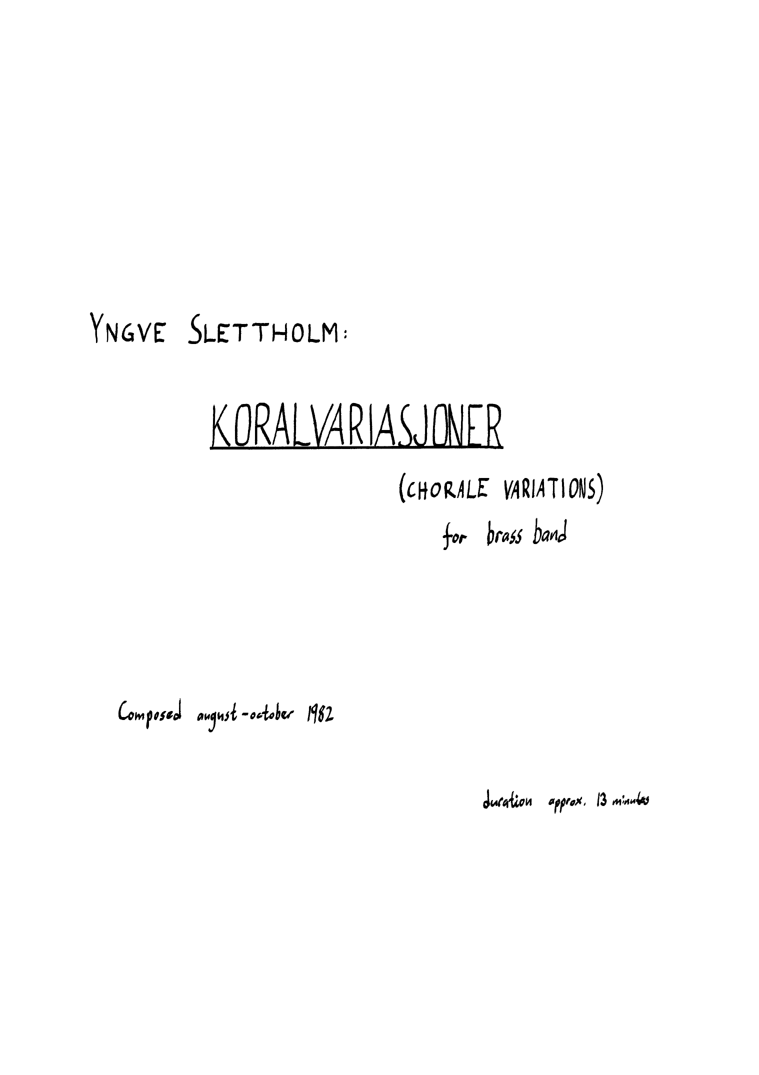 Koralvariasjoner