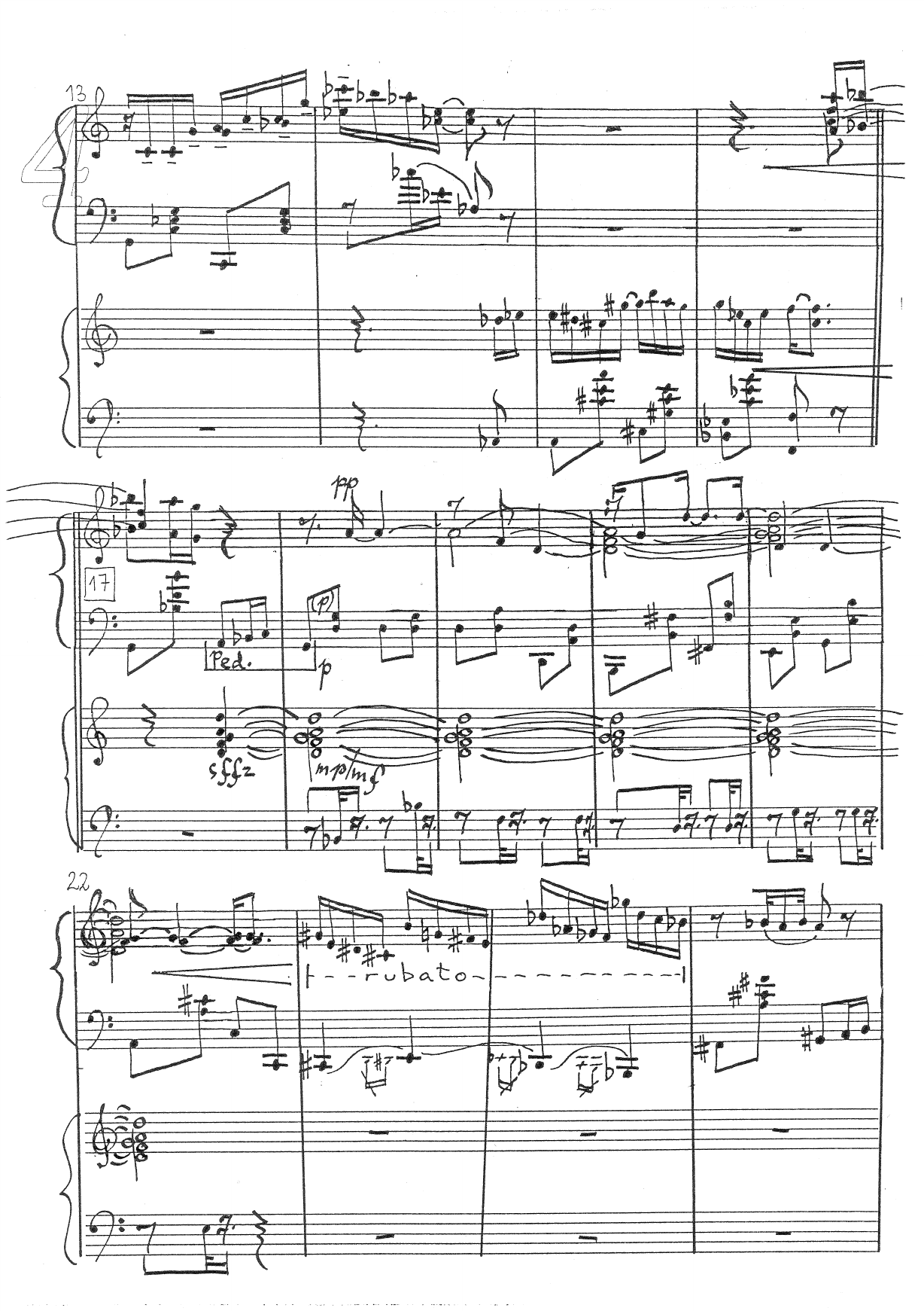 Solgenser - En Kantilén Raytimes for siamesisk piano for - 2 pianoer (Fisk & Frø) - Image 4