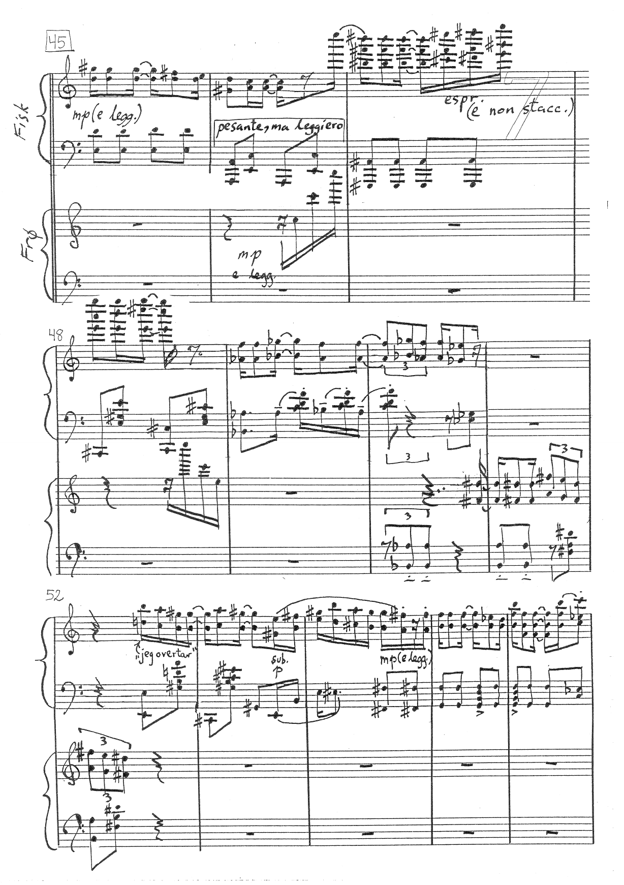 Solgenser - En Kantilén Raytimes for siamesisk piano for - 2 pianoer (Fisk & Frø) - Image 7