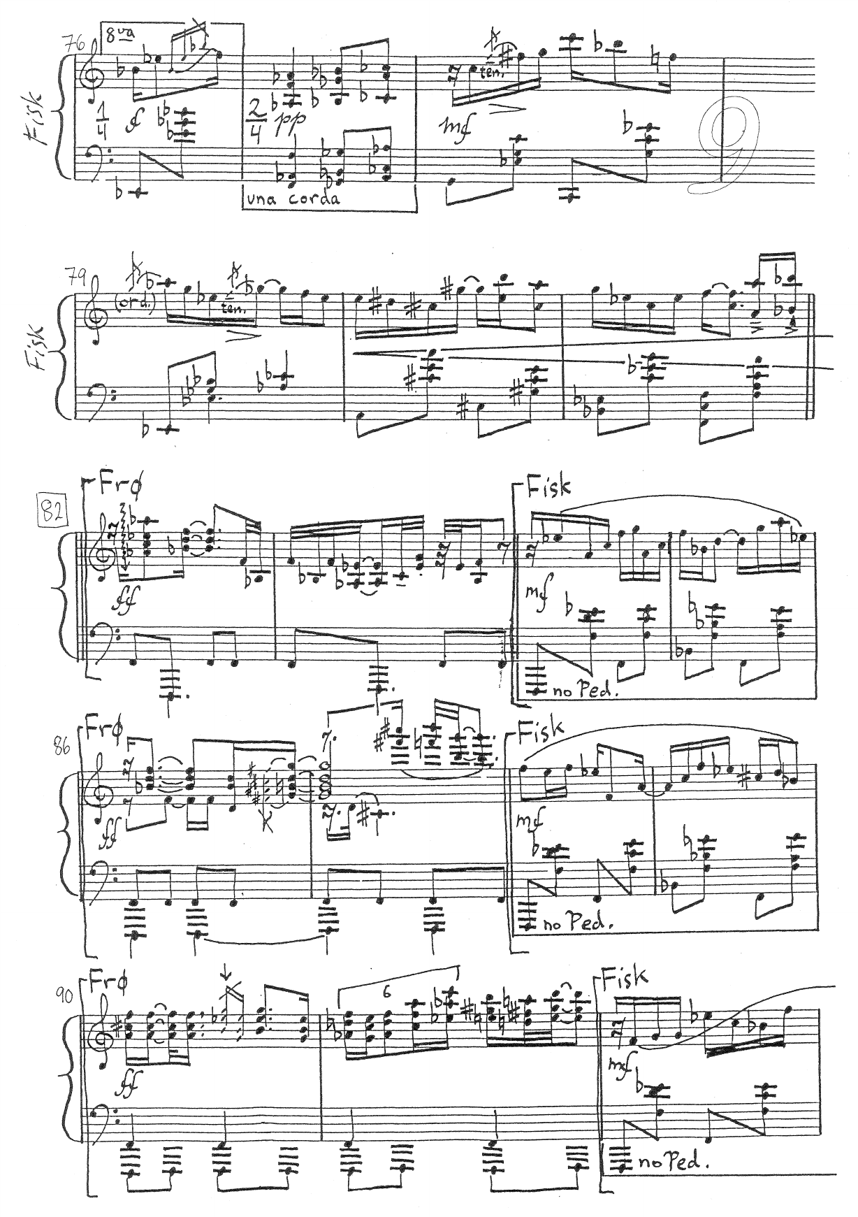 Solgenser - En Kantilén Raytimes for siamesisk piano for - 2 pianoer (Fisk & Frø) - Image 9