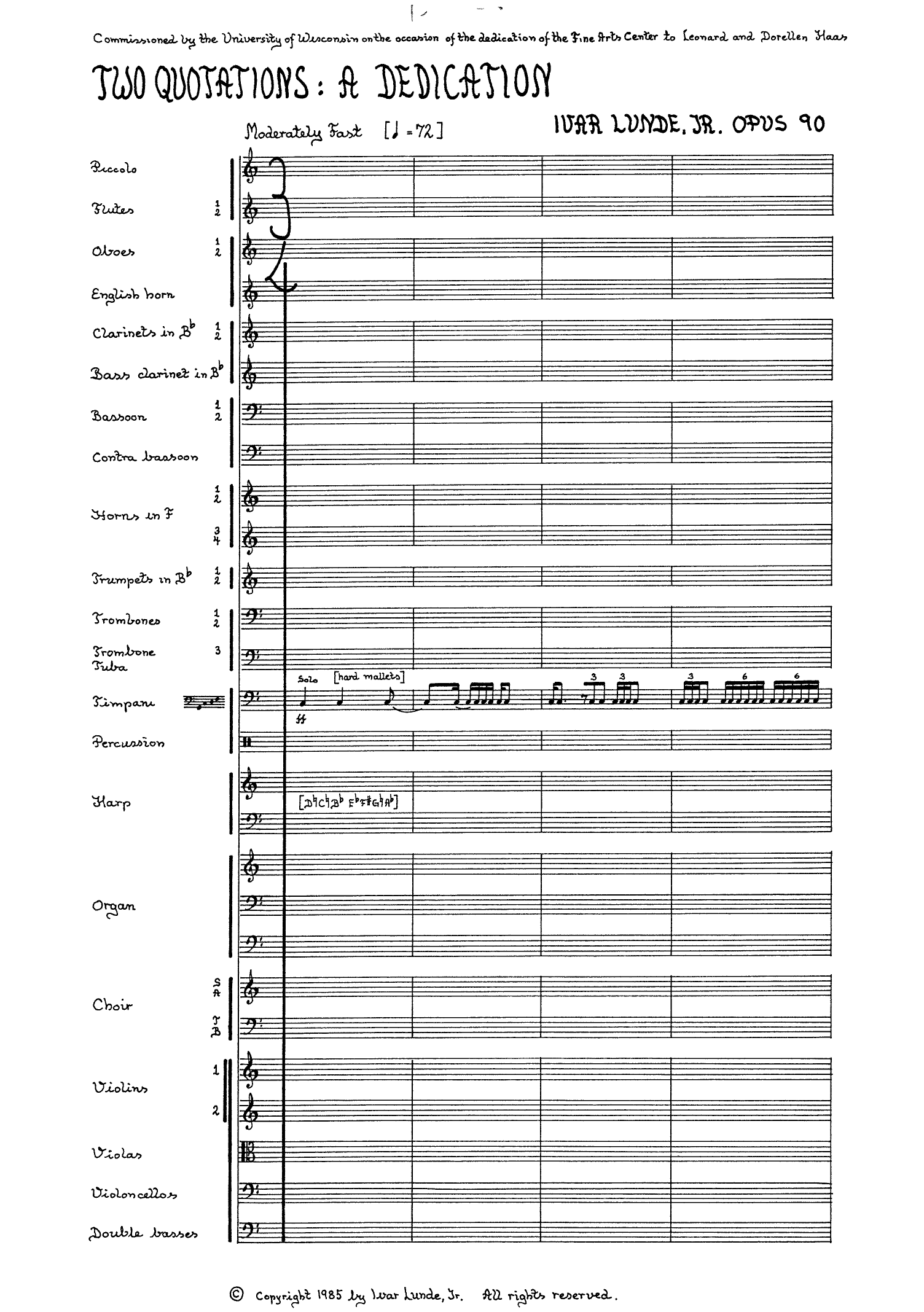 Two Quotations - A Dedication, op. 90 - Image 3