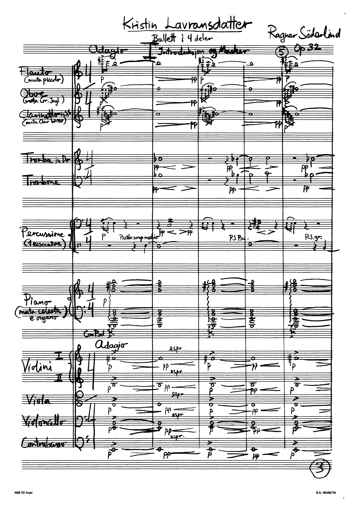 Kristin Lavransdatter - Ballett efter Sigrid Undset, op. 32 - Image 4