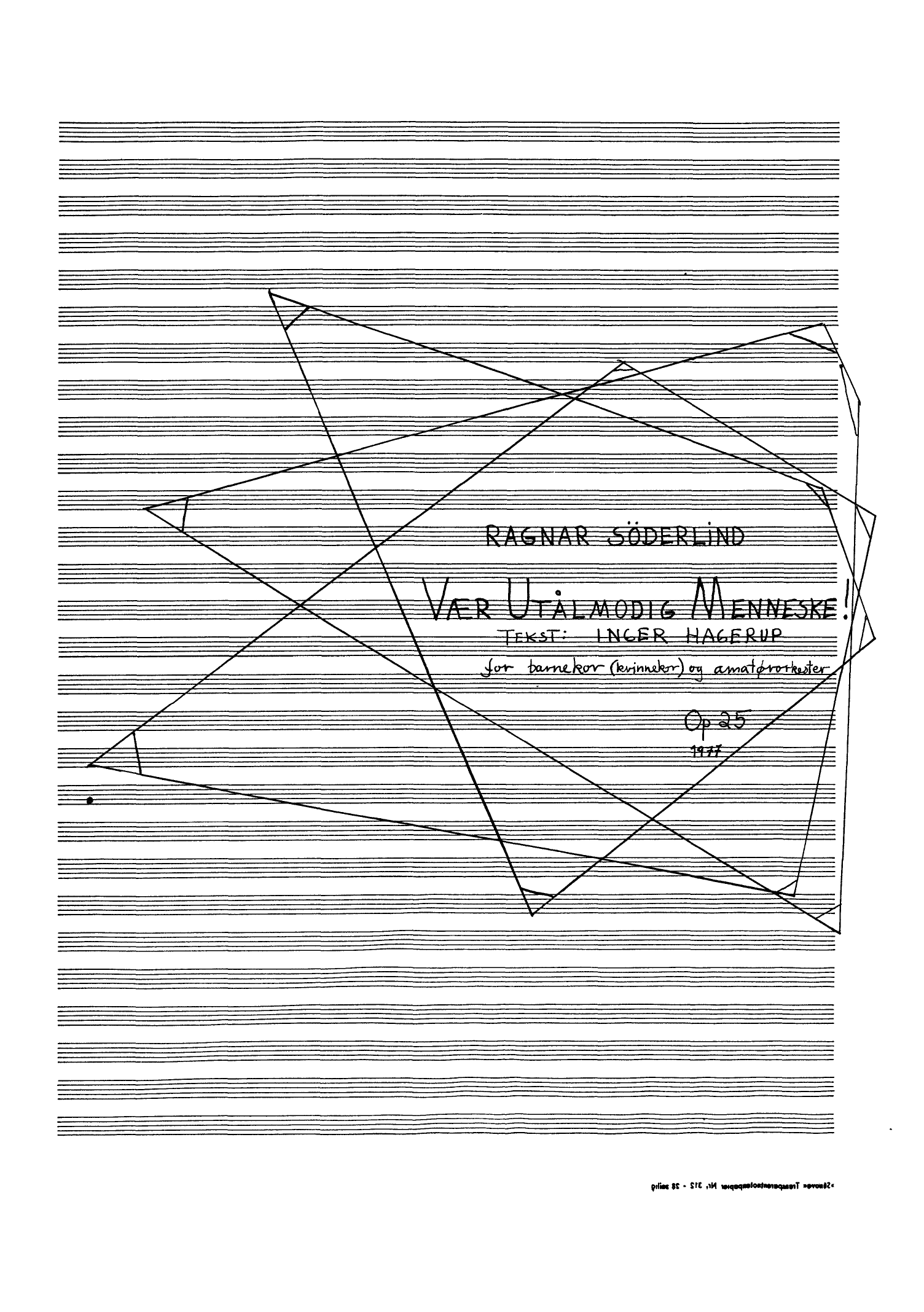 Vær utålmodig, menneske, op. 25