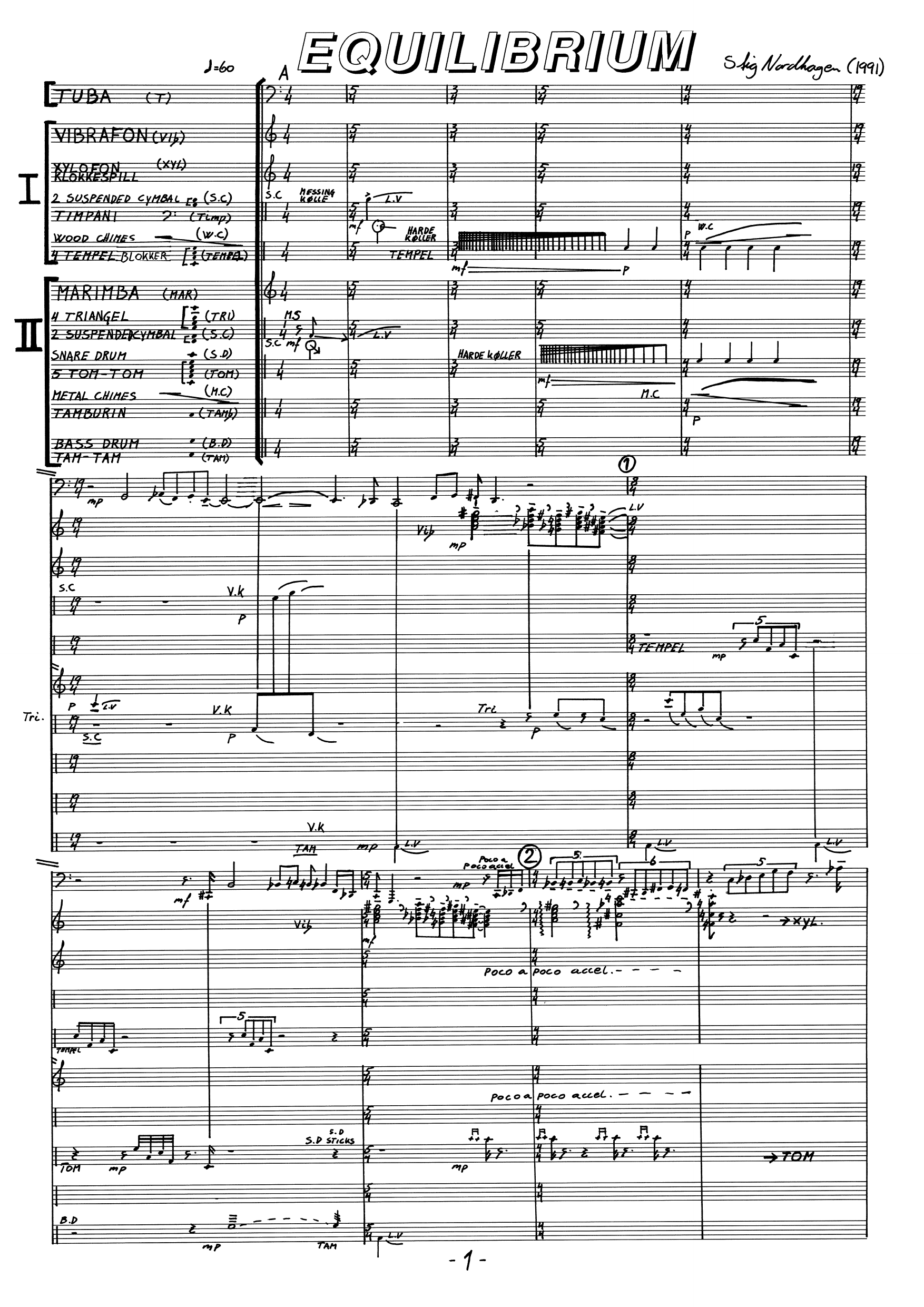 Equilibrium for Tuba and two Percussionists - Image 5